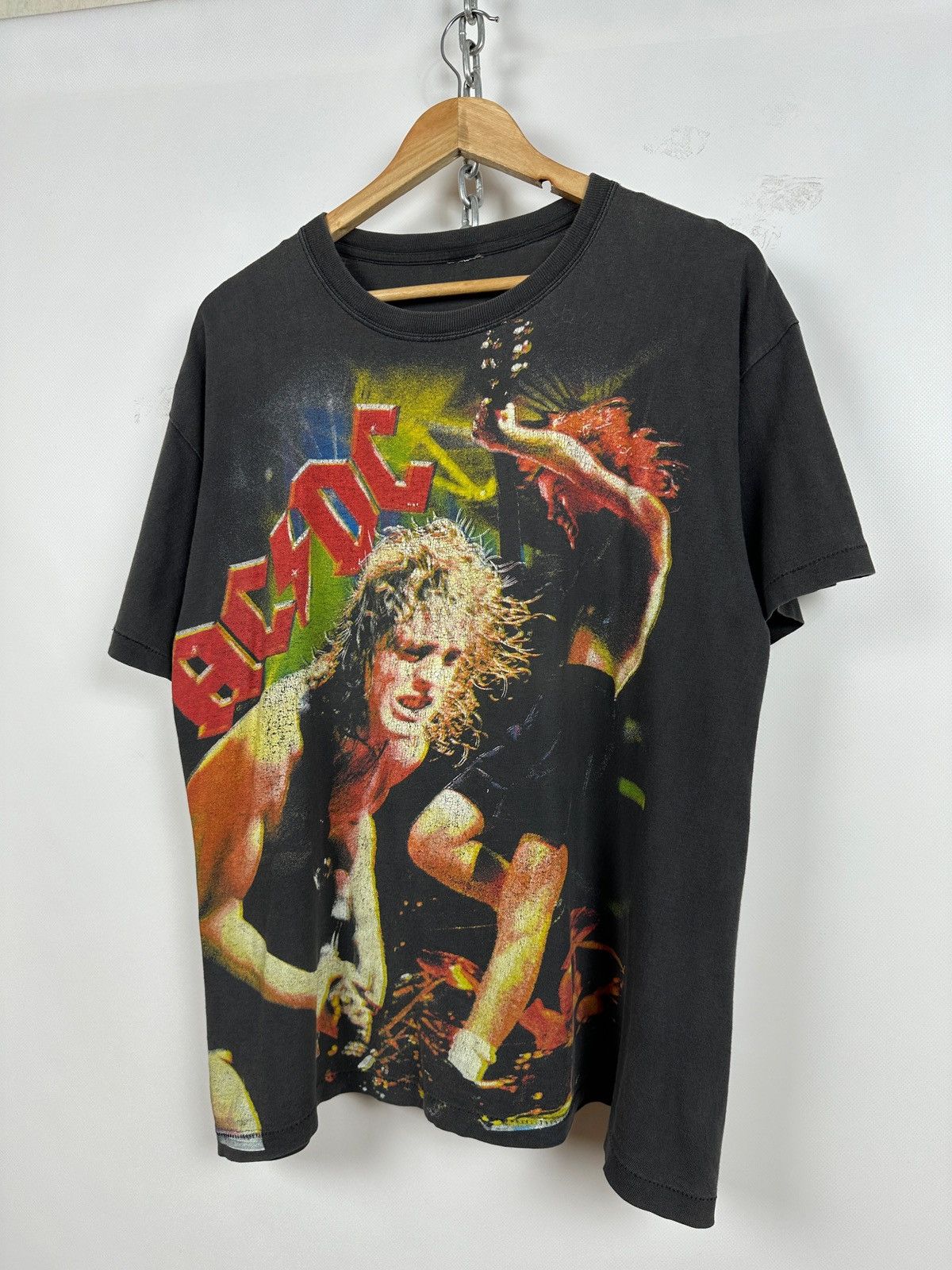 AC/DC Vintage AC/DC All Over Print Rare T-Shirt Size US XL / EU 56 / 4 - 3 Thumbnail