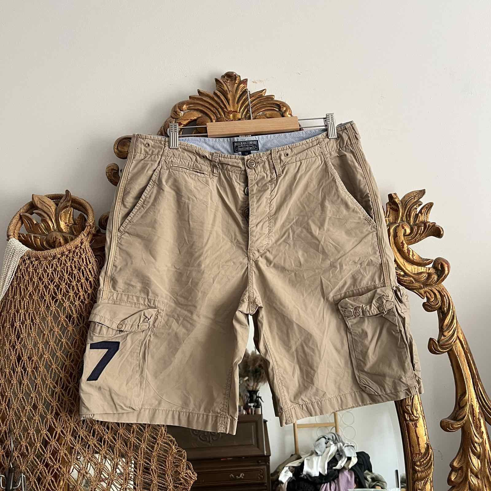 Polo Ralph Lauren VINTAGE Polo Ralph Lauren Shorts Mens 34 Army Cargo Twill Size US 34 / EU 50 - 1 Thumbnail