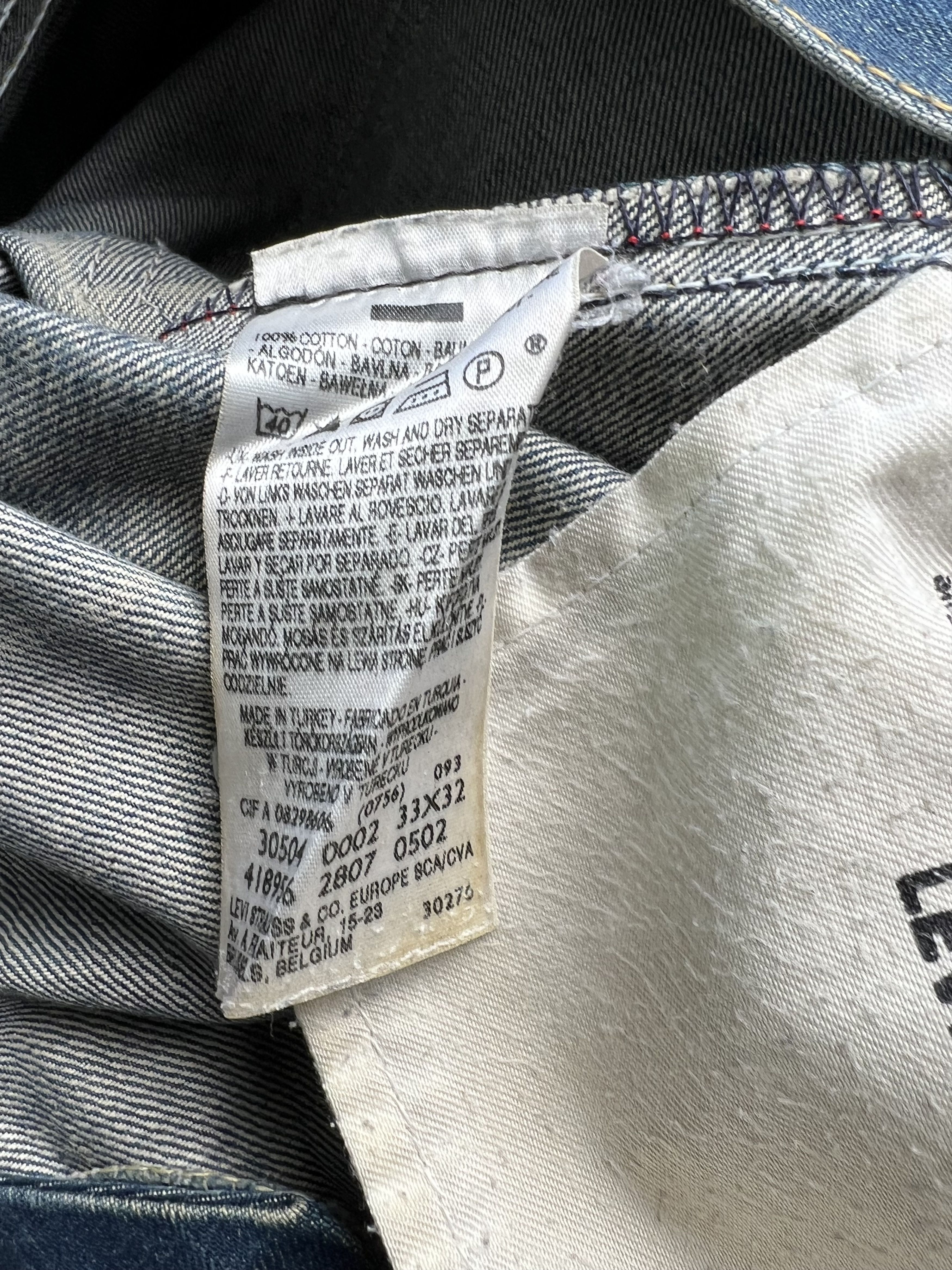 Levi's Levis 504 Jeans Shorts Light Blue Wash W33 Size US 33 - 6 Thumbnail