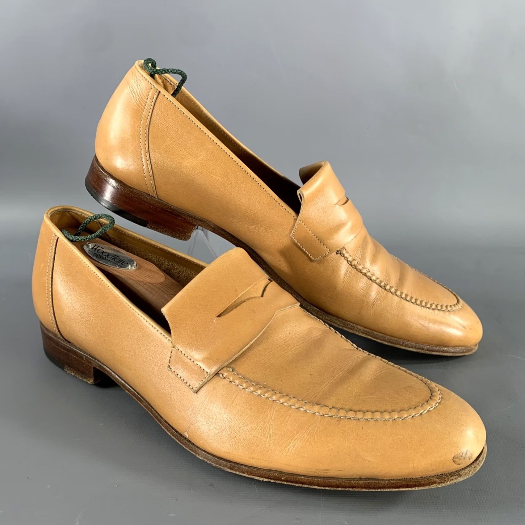 John Lobb JOHN LOBB CHENTENHAM Size 9 Tan Leather Penny Loafers Mens Shoes Dress Loafers Leather Tan 9-JOHN LOBB CHENTENHAM Penny Loafers Mens Size US 9 / EU 42 - 2 Thumbnail