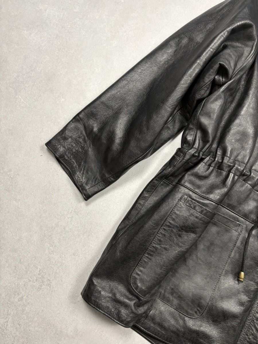 Desigual Vintage Disuguale Italian Leather Jacket Made in Italy Size US XL / EU 56 / 4 - 4 Thumbnail