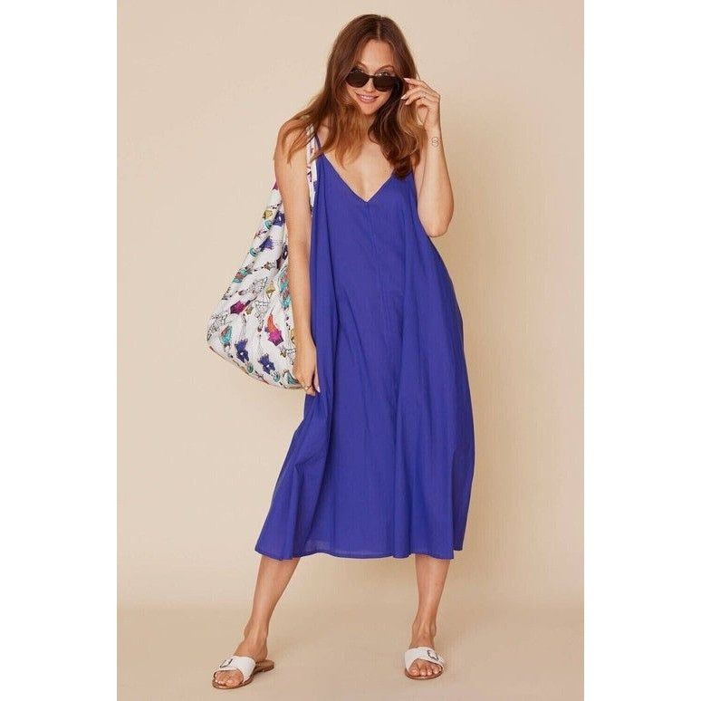 Women\'s Flowing Royal Blue Sundress