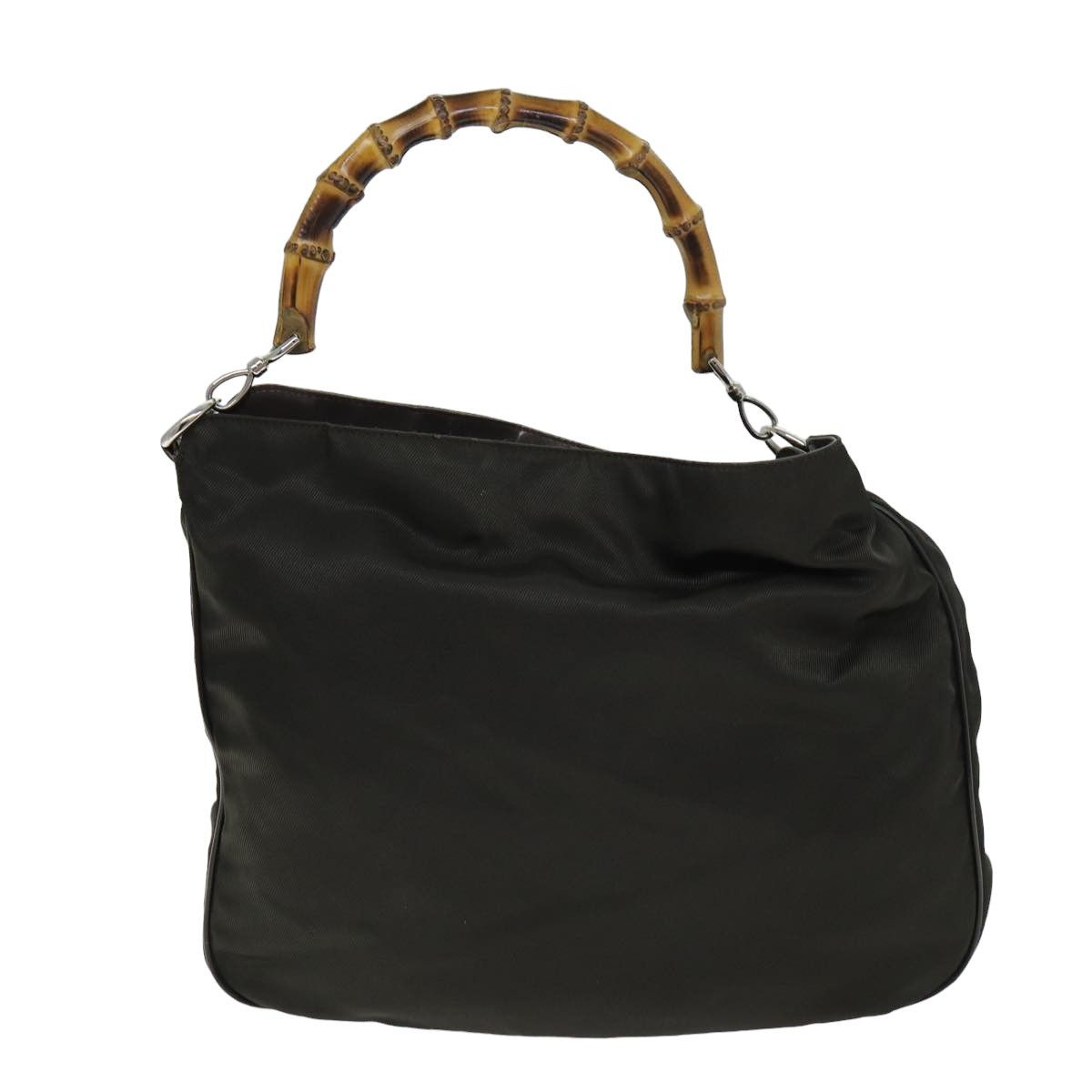 Gucci Bamboo Khaki Synthetic Handbag (Pre-Owned) Size ONE SIZE - 1 Thumbnail