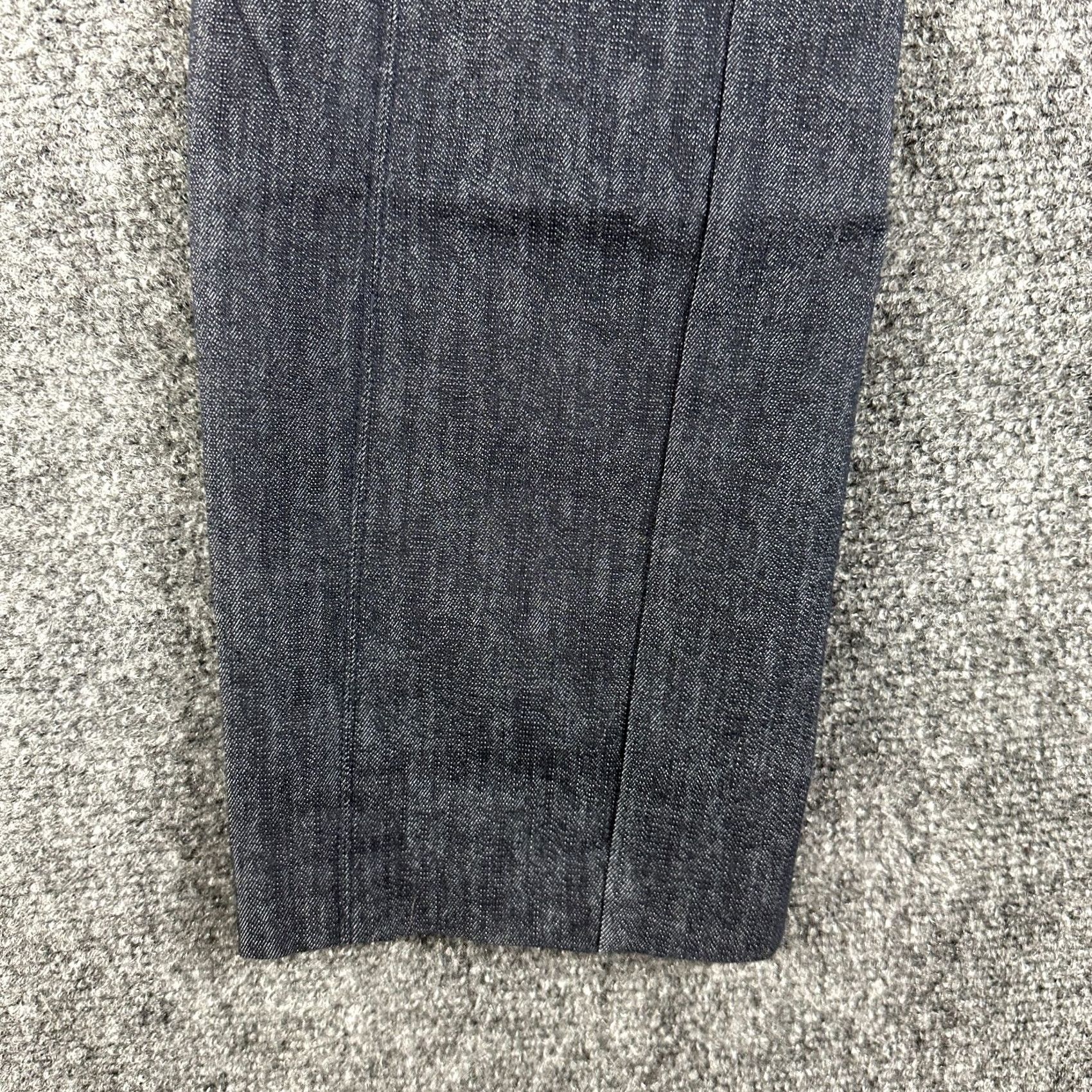 Joseph Ribkoff Joseph Ribkoff Pants Womens 2 Blue Stretch Flat Front Straight Denim Look Casual Party/Cocktail Travel Ank le? Size 26" / US 2 / IT 38 - 2 Thumbnail