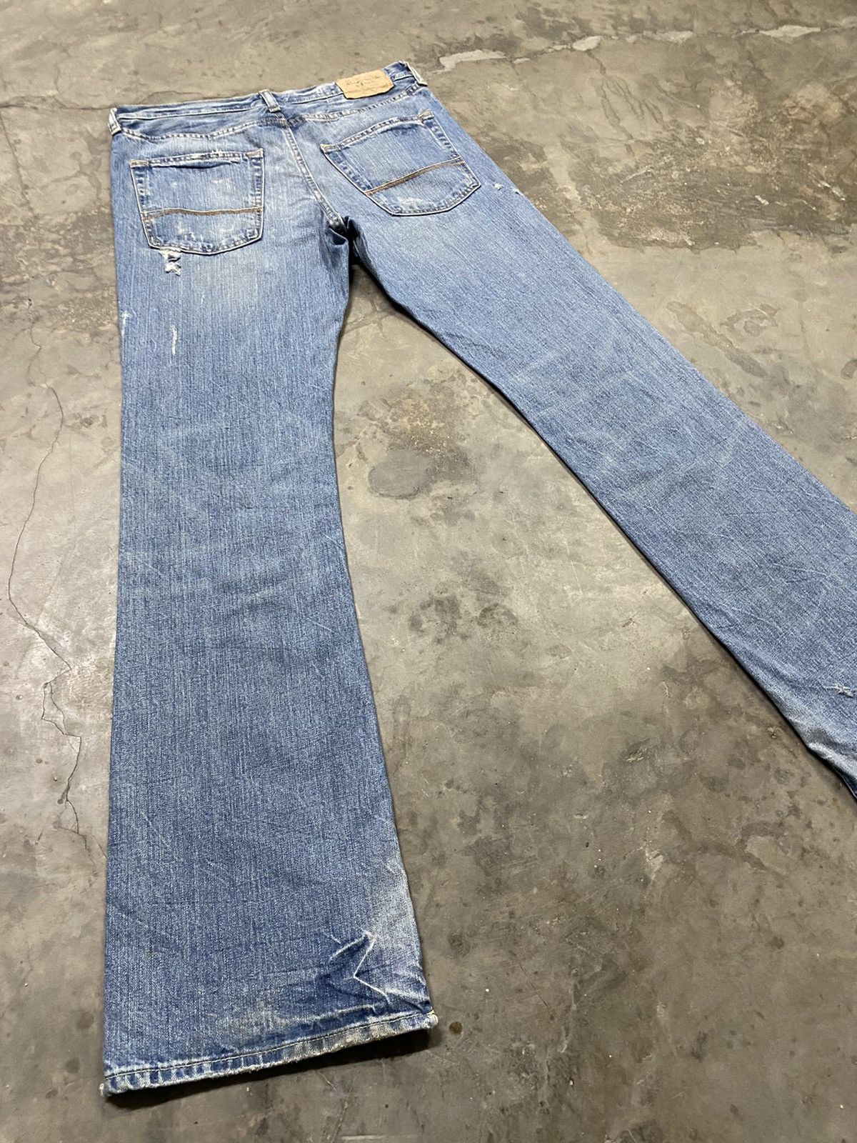 Abercrombie & Fitch Flare Jeans Abercrombie Baxter Distressed Boot Cut Size US 32 / EU 48 - 10 Thumbnail