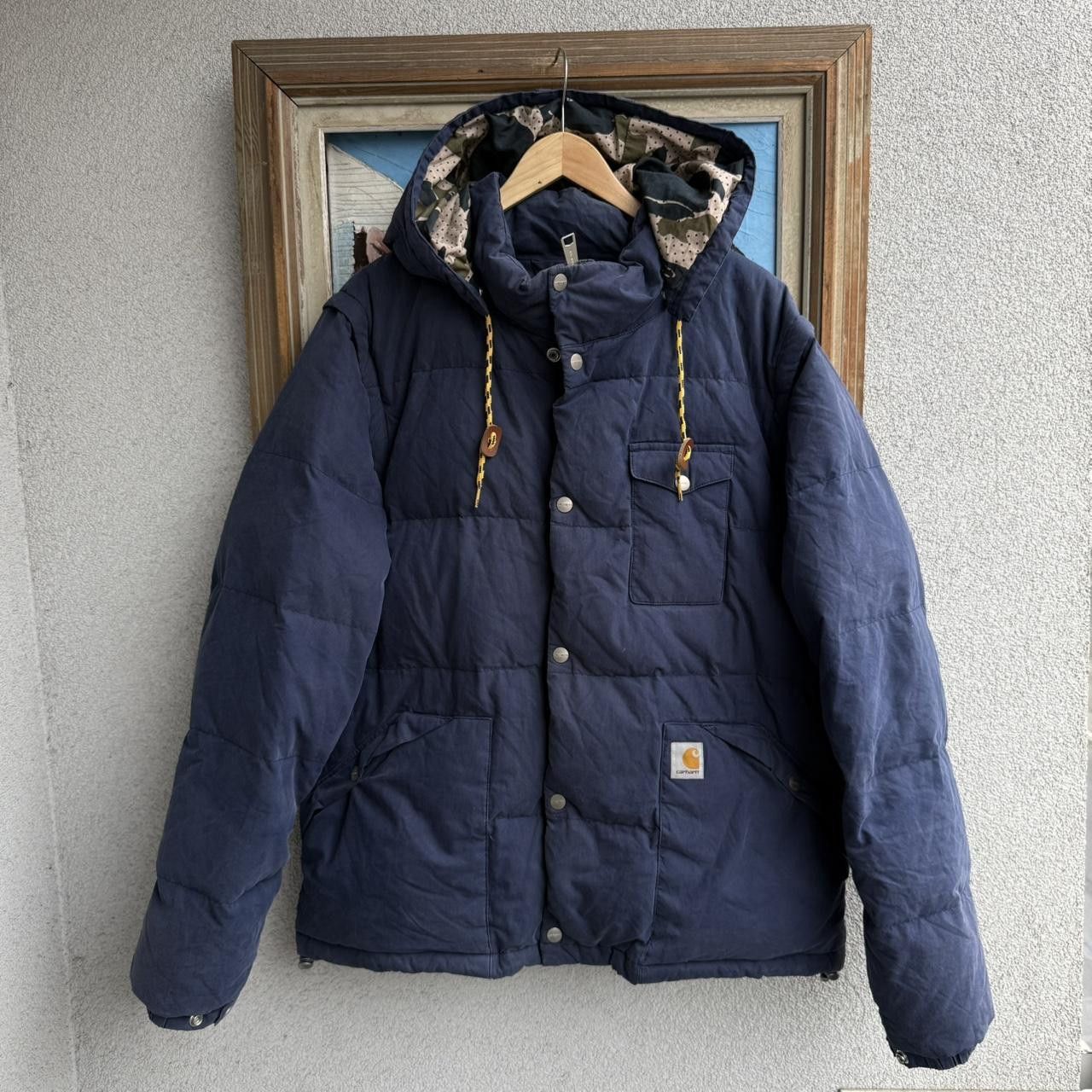 Carhartt Carhartt navy puffe with hood down filled wip Size US XL / EU 56 / 4 - 1 Thumbnail