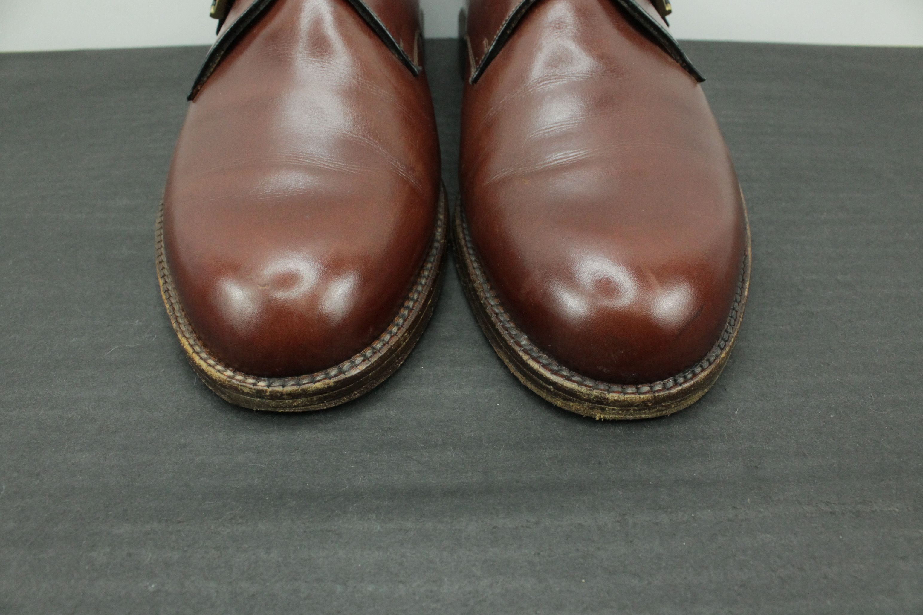 Bally Bally Scribe Handmade Brown Dress Monk Strap Shoes Size US 9 / EU 42 - 3 Thumbnail