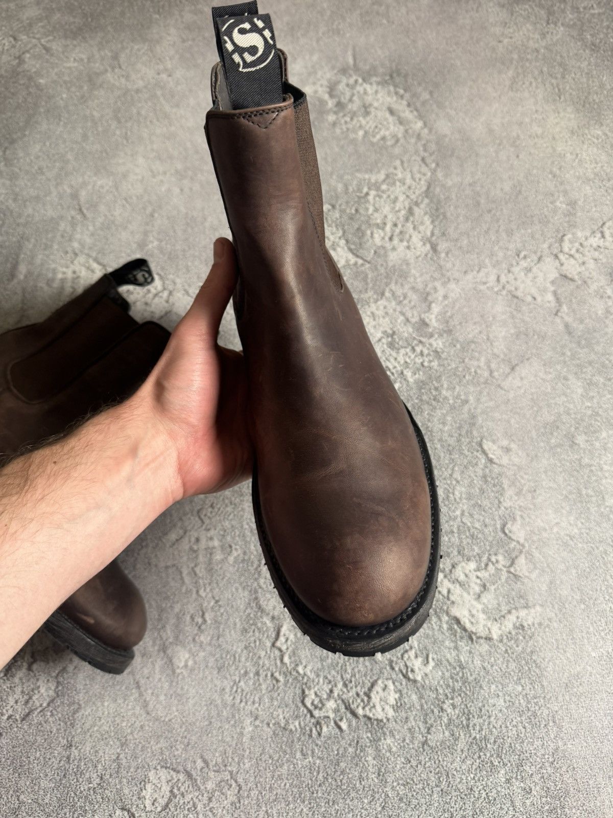 Sendra Sendra 44size Chelsea leather brown shoes boots western 00s Size US 11 / EU 44 - 10 Thumbnail