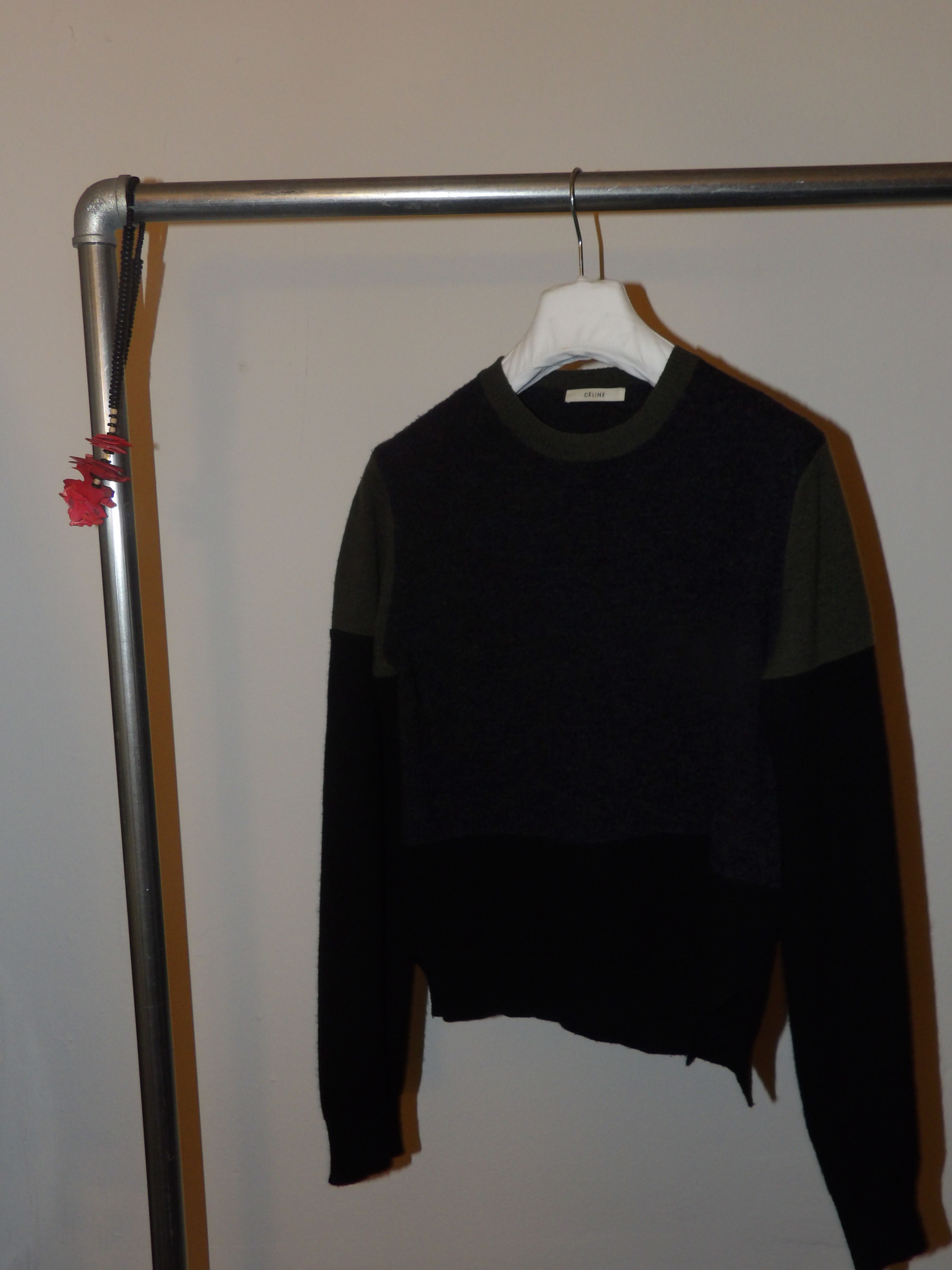 Celine Phoebe Philo Celine F/W 2014 Colorblock Sweater Size L / US 10 / IT 46 - 1 Thumbnail