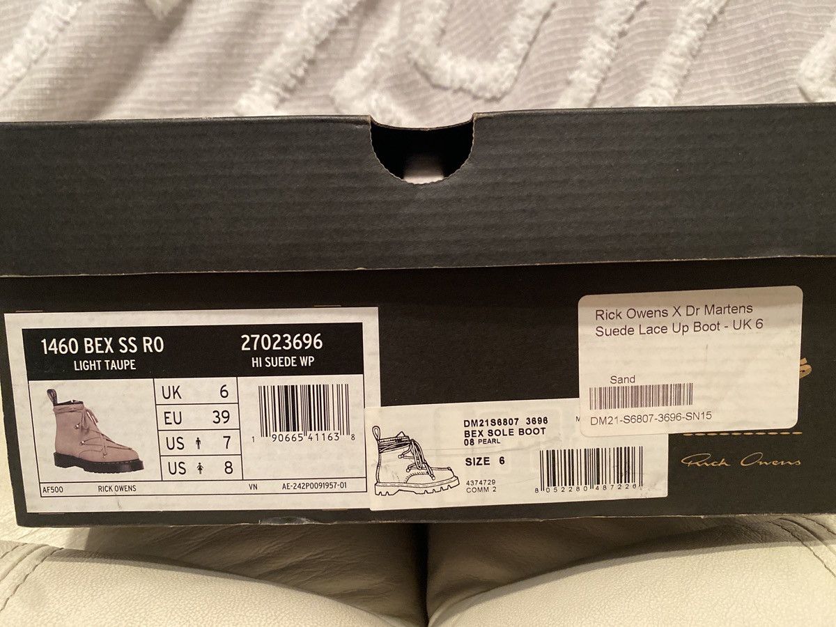 Dr. Martens × Rick Owens SUEDE RICK X DR MARTIN Size US 7 / EU 40 - 2 Thumbnail