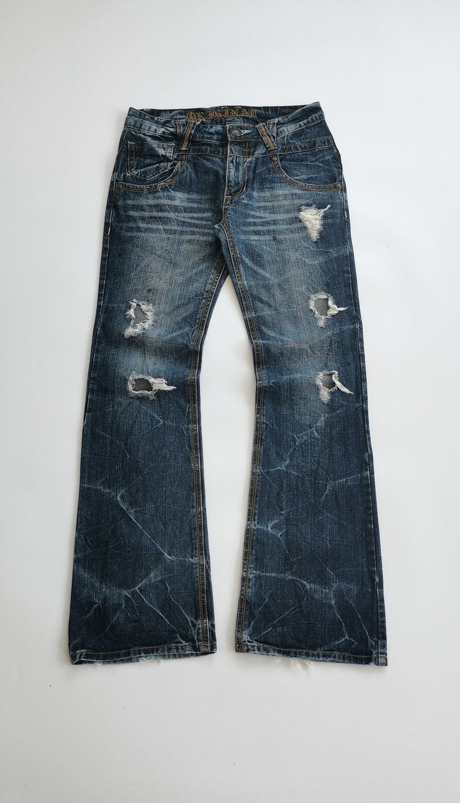 Japanese Brand Bootcut Original Jeans Japan Distressed Clawmark Denim Size US 30 / EU 46 - 13 Thumbnail