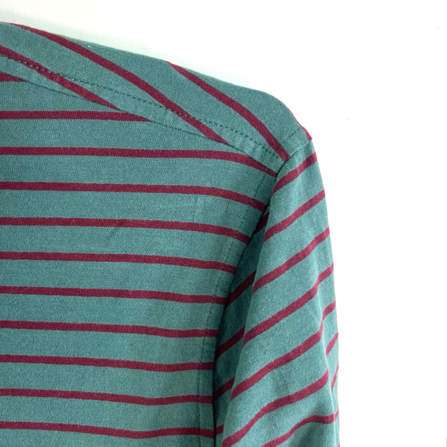 Brooks Brothers VINTAGE Brooks Brothers Men Polo Shirt Long Sleeve Striped Green Size Large Casual Classic Size US L / EU 52-54 / 3 - 2 Thumbnail