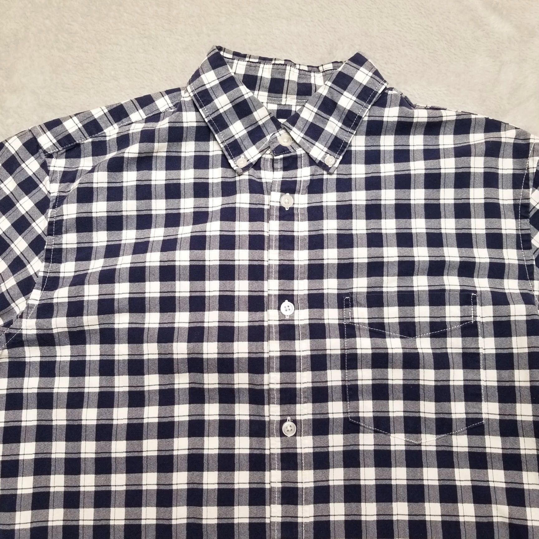 Gap Gap Shirt Mens M Blue Plaid The Modern Oxford Cotton Button Up Casual Size US M / EU 48-50 / 2 - 2 Thumbnail