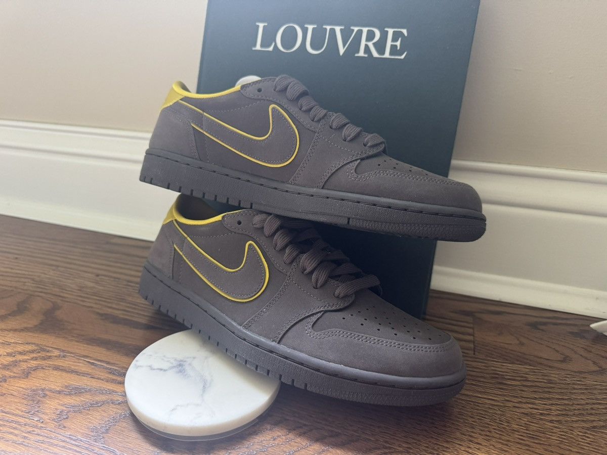 Jordan Brand Women’s 9.5 Jordan 1 Retro Low Thunder Grey Citron Yellow OG Size US 9.5 / IT 39.5 - 4 Thumbnail