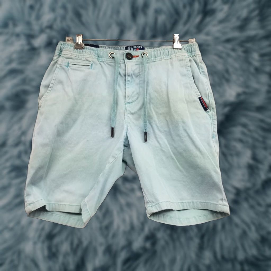 Superdry Superdry Chino Shorts Mens Size 30 Blue Lightweight Drawstrings See All pics Size US 30 / EU 46 - 1 Thumbnail