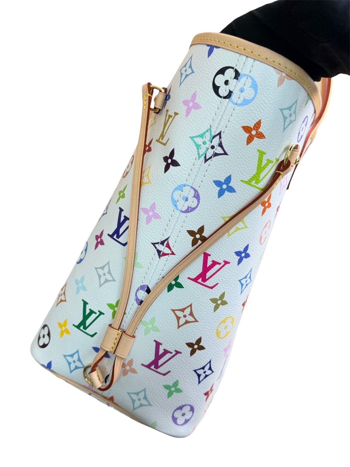 Louis Vuitton × Takashi Murakami Louis Vuitton x Takashi Murakami Neverfull MM Handbag Size ONE SIZE - 5 Thumbnail