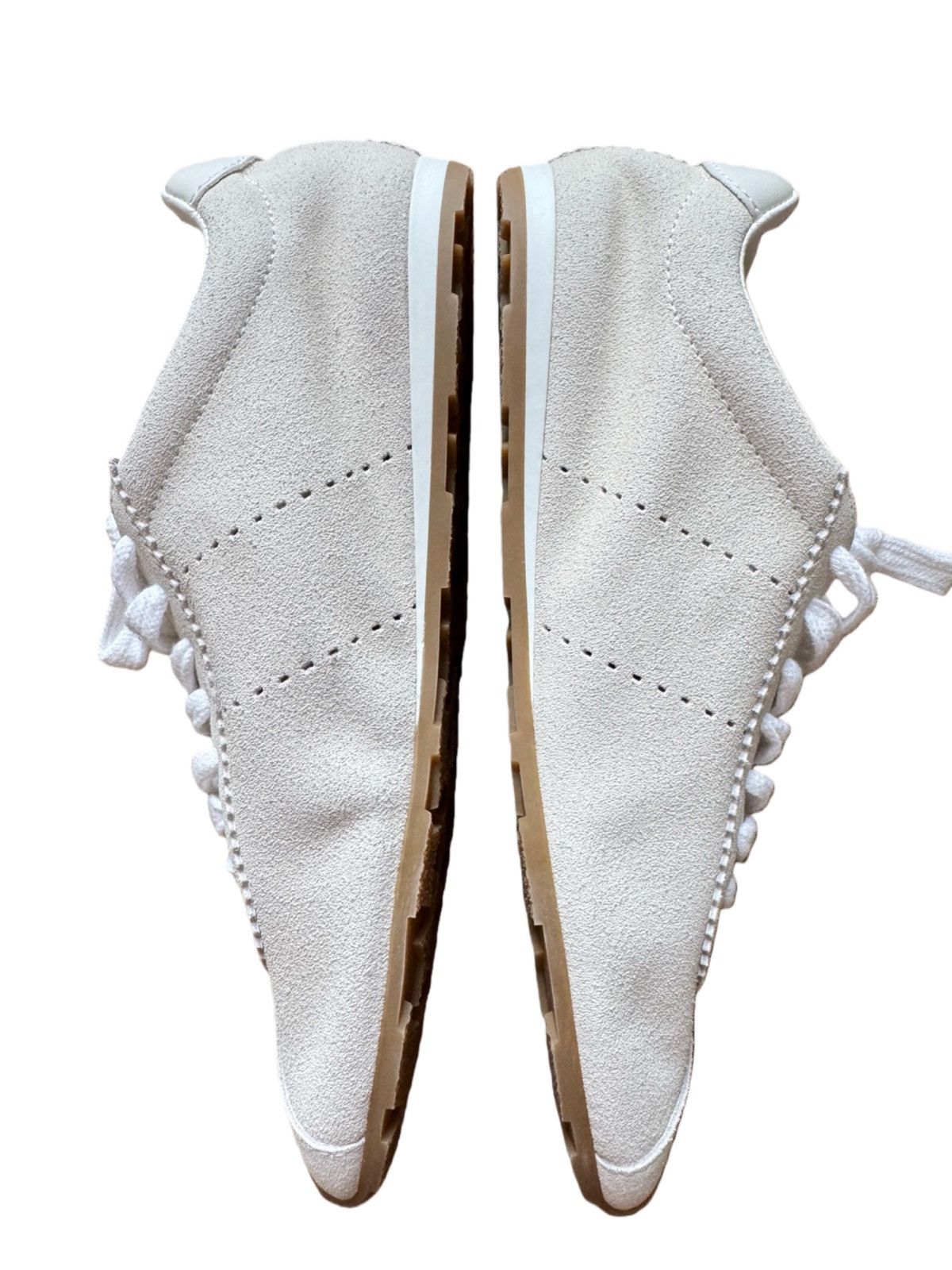 Miu Miu Miu Miu plume suede white sneakers Size US 8 / IT 38 - 3 Thumbnail