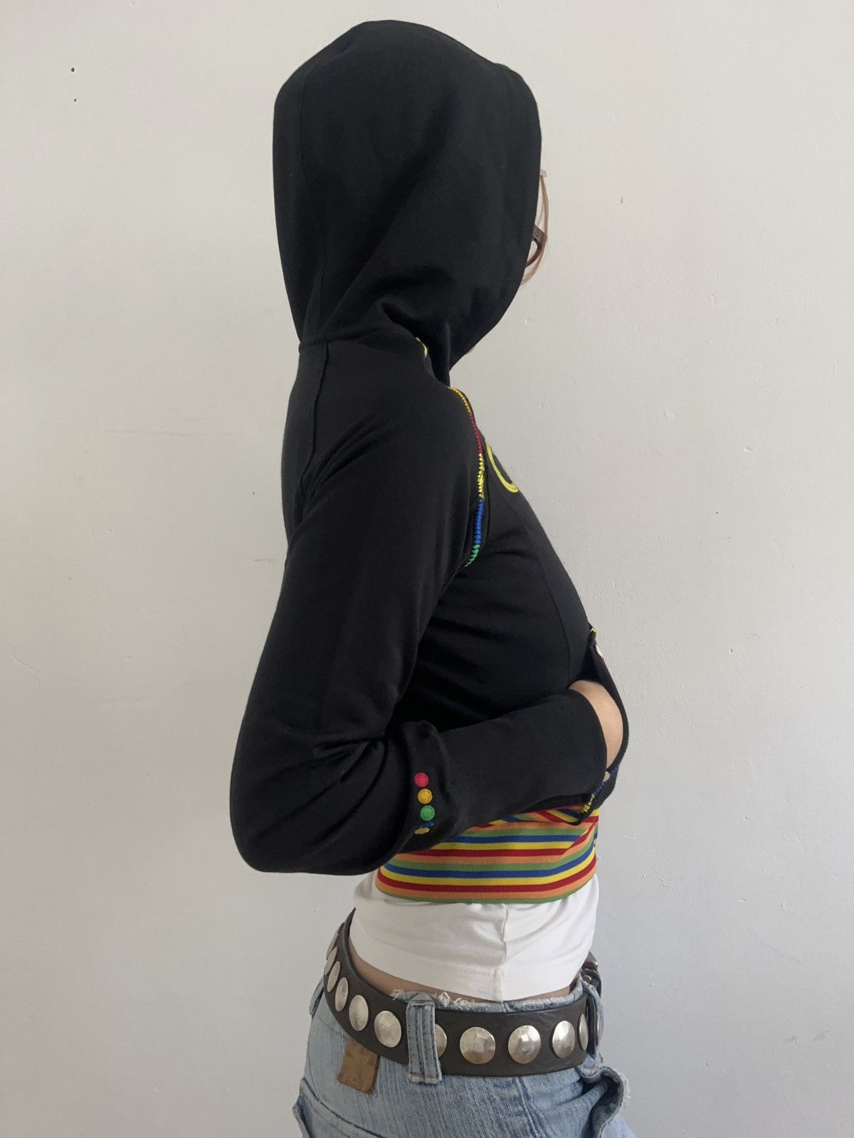 Coogi COOGI Cropped Zip Hoodie Rainbow Trim / Y2K Size S / US 4 / IT 40 - 1 Thumbnail