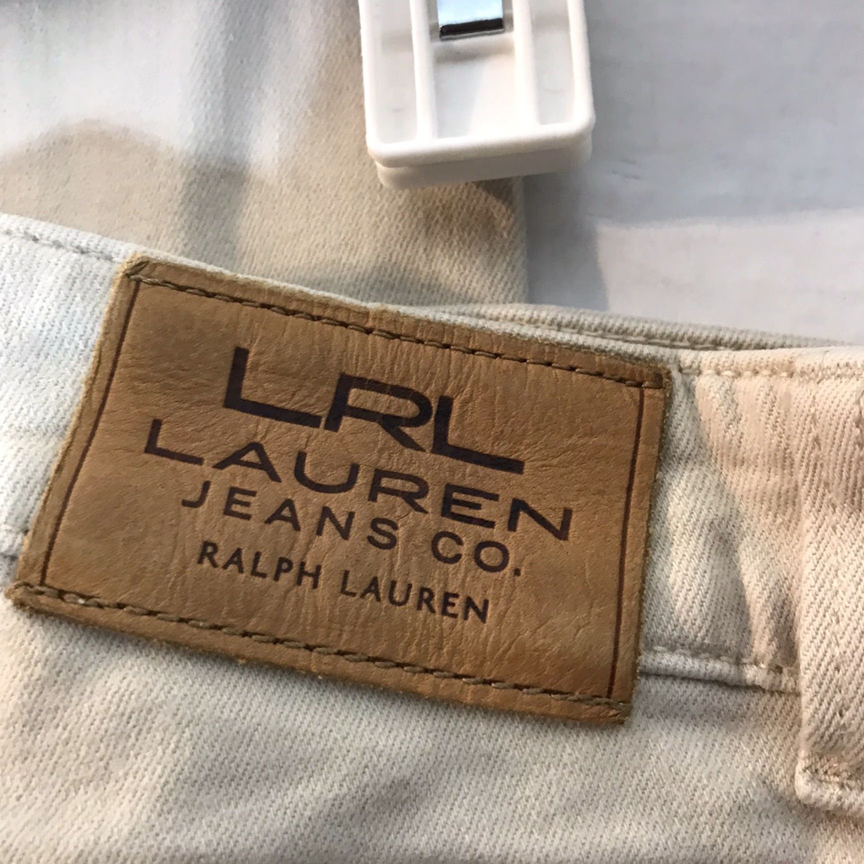 Ralph Lauren Ralph Lauren Women's Pants Beige Stretch Twill Straight Fit Petite Size 10P City Casual Size 32" / US 10 / IT 46 - 6 Thumbnail