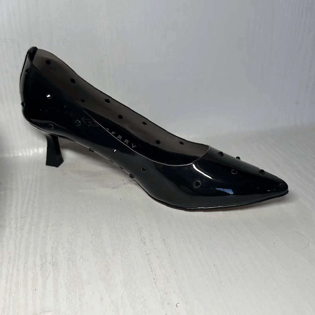 Sperry KATY PERRY Pumps The Golden Studded Pointed Toe Black Sz 8 Womens Heel Size US 8 / IT 38 - 3 Thumbnail
