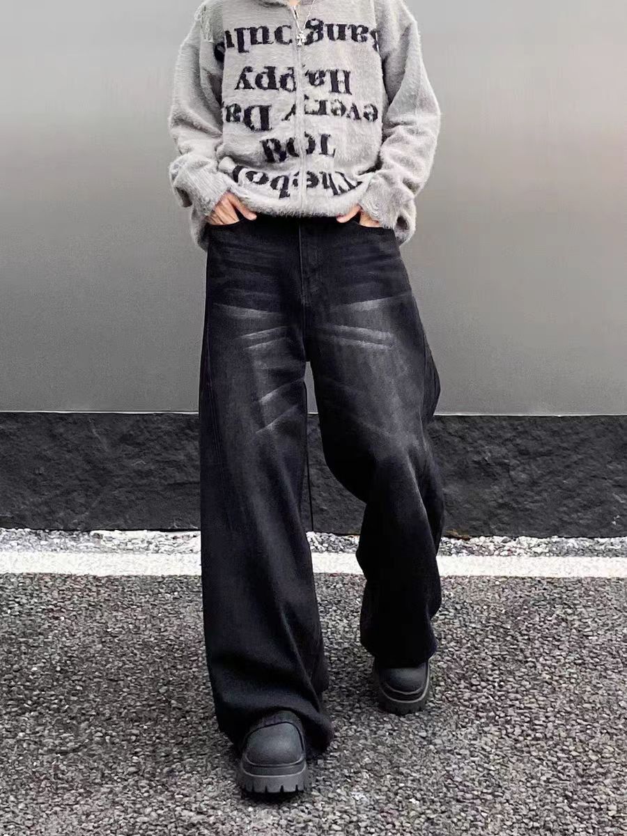 Designer × Jean × Vintage Vintage silhouette baggy wide leg jeans Size US 34 / EU 50 - 3 Thumbnail