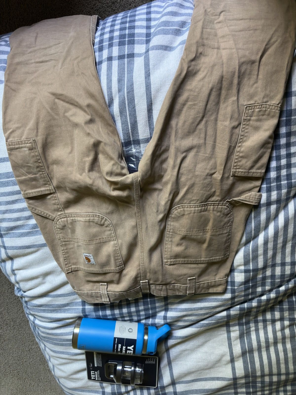 Carhartt Vintage Carharrt Khaki workwear Pants Size US 34 / EU 50 - 1 Thumbnail