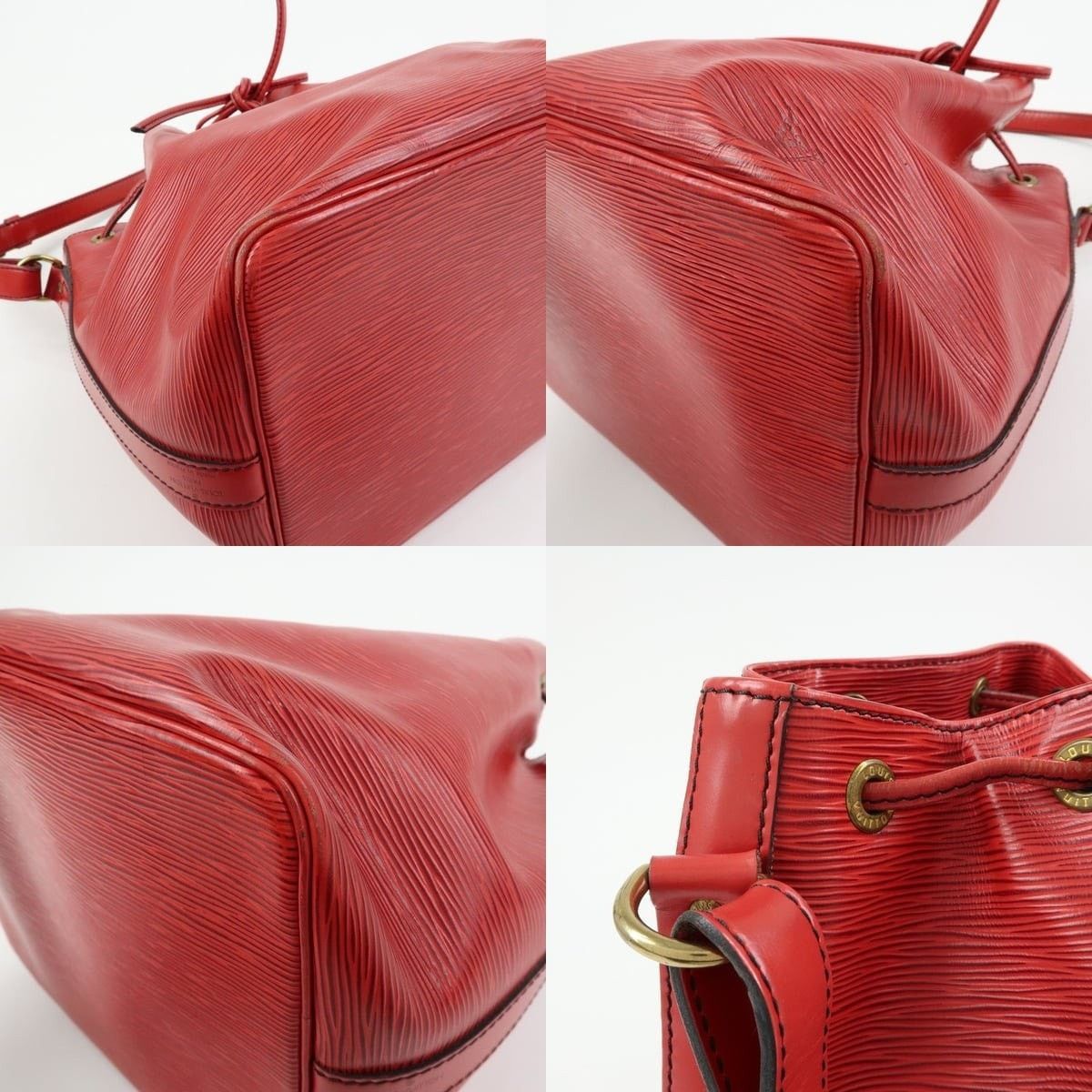Louis Vuitton Louis Vuitton Epi Petit Noe Shoulder Bag Leather Bucket Red Size ONE SIZE - 5 Thumbnail