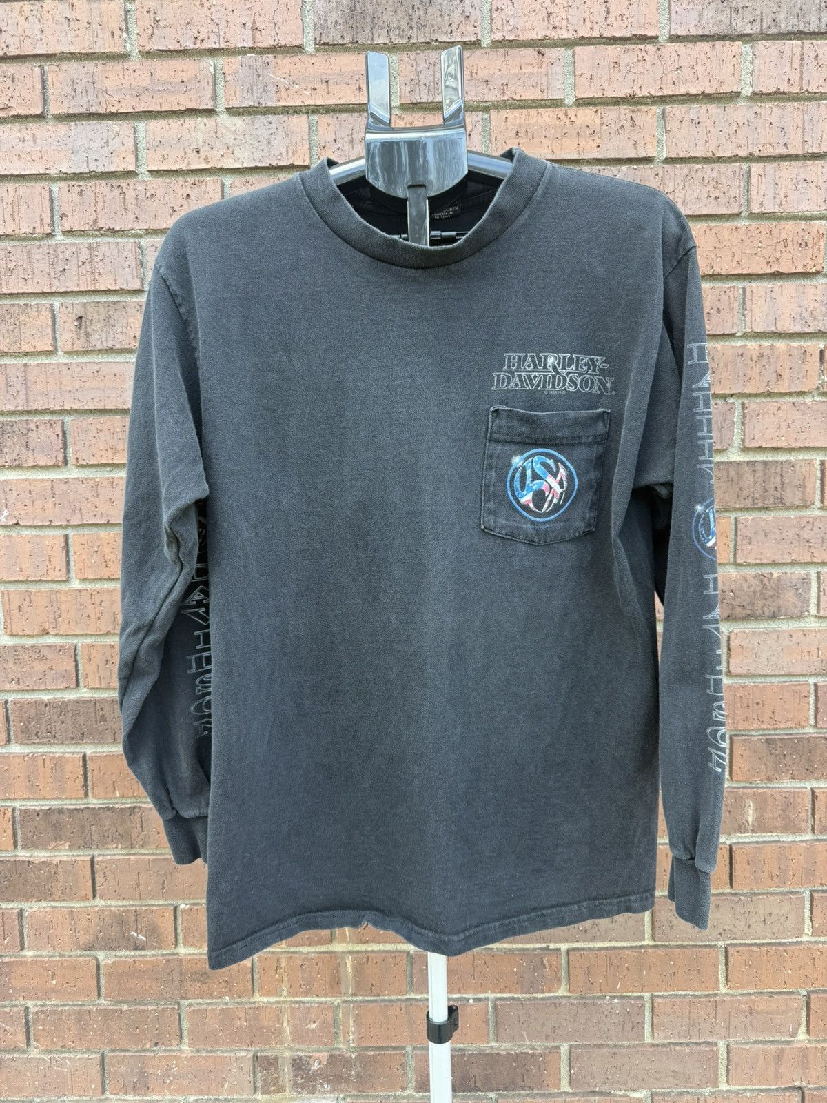 Harley Davidson Vintage Bumpus Harley-Davidson Black T-Shirt Memphis TN 98 Size US L / EU 52-54 / 3 - 1 Thumbnail