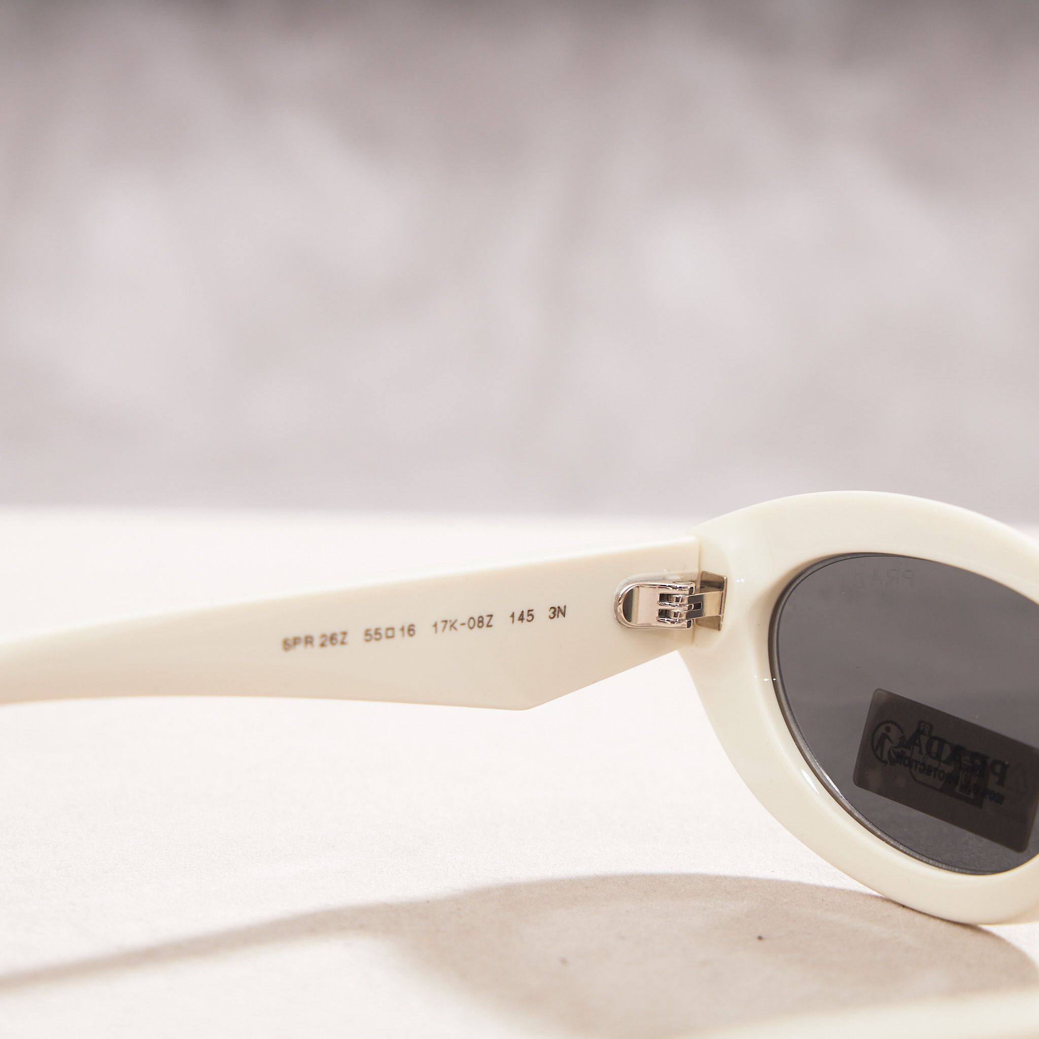 Prada PRADA PR 26ZS 17K08Z Sunglasses White Size ONE SIZE - 9 Thumbnail