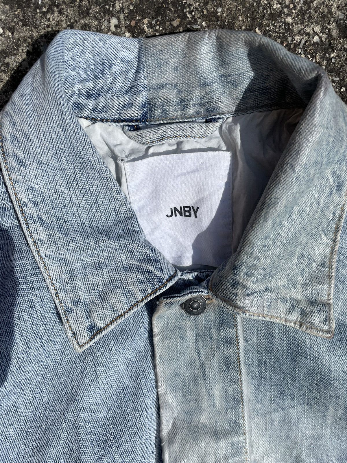 Japanese Brand 2019SS Runway JNBY Overprint light denim jacket Size XL / US 12-14 / IT 48-50 - 7 Thumbnail