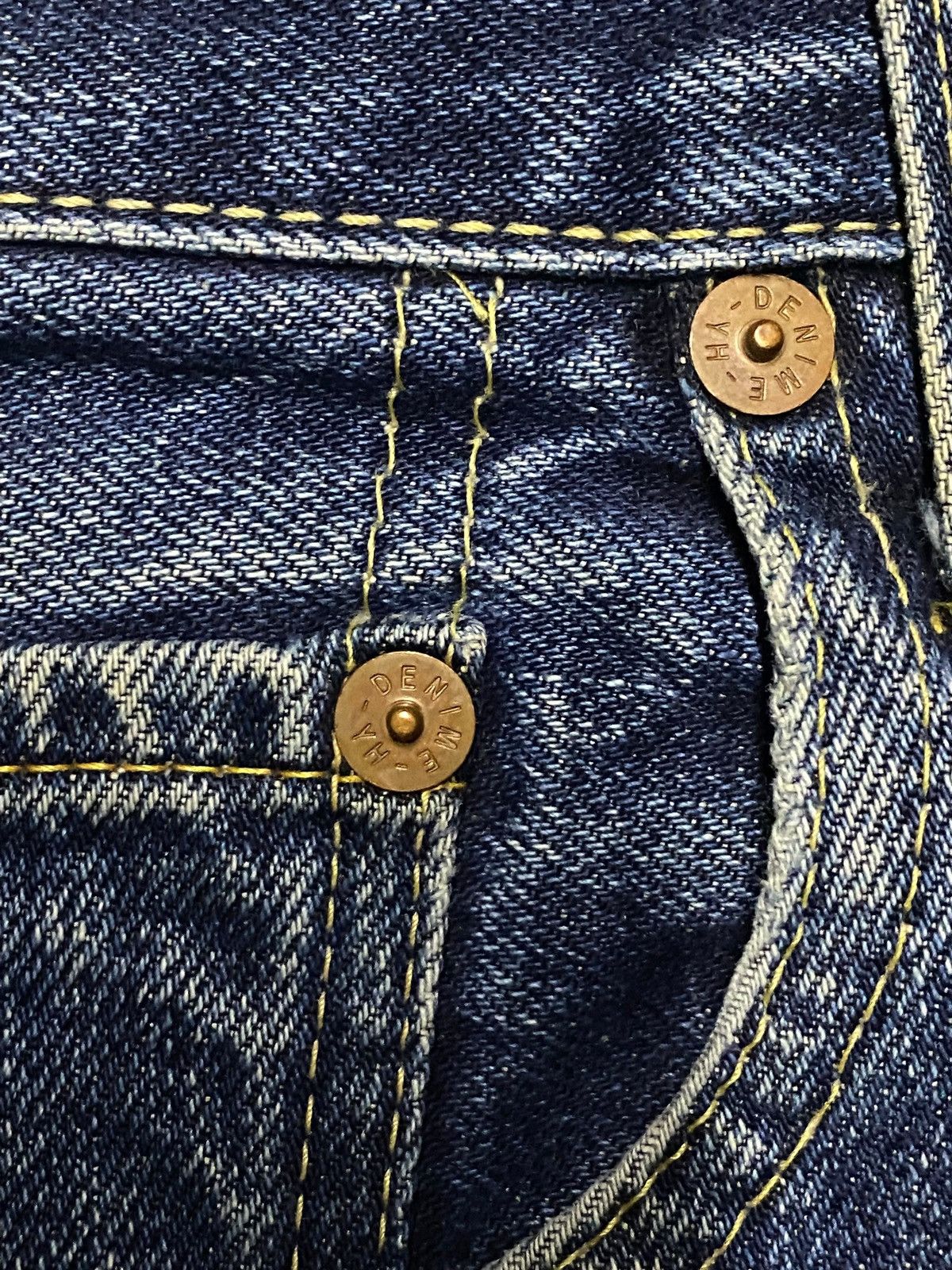 Denime Vintage Denime Selvedge Mud Wash Distressed Loose Jeans Size US 30 / EU 46 - 11 Thumbnail