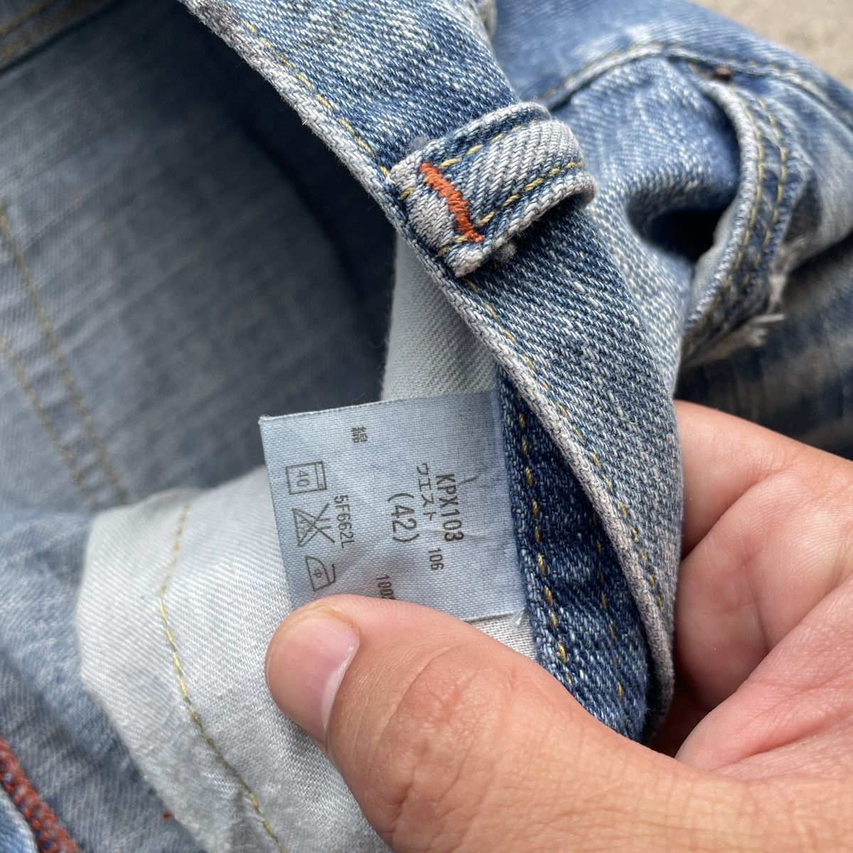 Japanese Brand W42 Vintage Japanese Distressed Faded Baggy Pants Denim Size US 42 / EU 58 - 7 Thumbnail