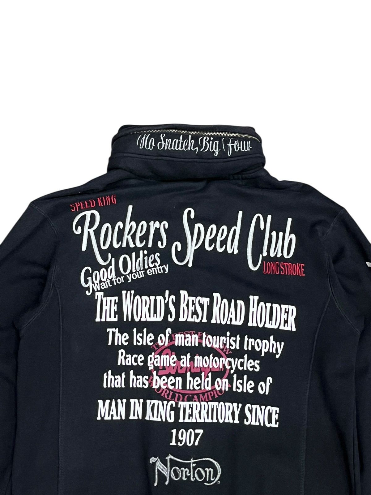 Norton 🔥Vintage NORTON Rocker Club Hoodie w/ Moto Punk Graphics Size US L / EU 52-54 / 3 - 7 Thumbnail