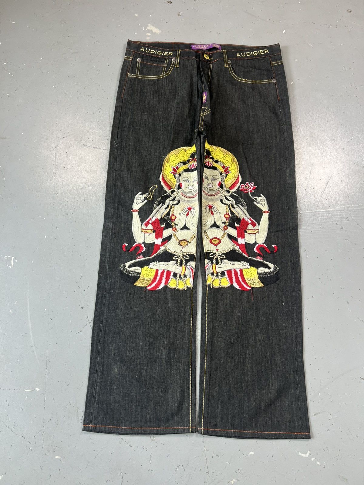 Christian Audigier Vintage super rare edhardy by Christian Audigher denim - 39 Size US 39 - 2 Thumbnail