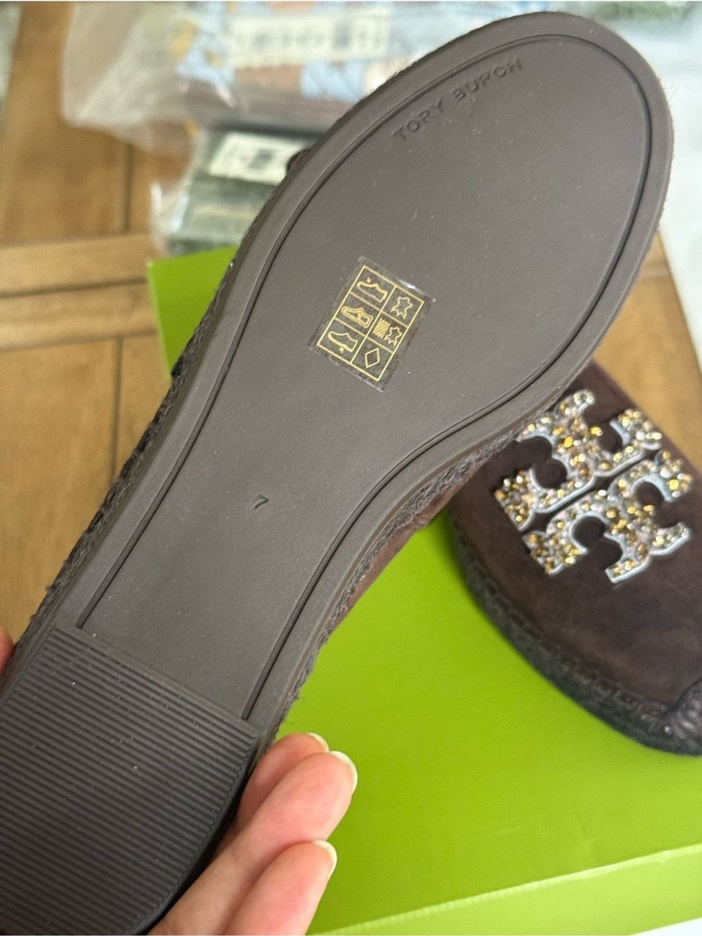 Tory Burch New Tory Burch EMBELLISHED ESPADRILLE ROYAL SUEDE In Coca Size US 7 / IT 37 - 3 Thumbnail