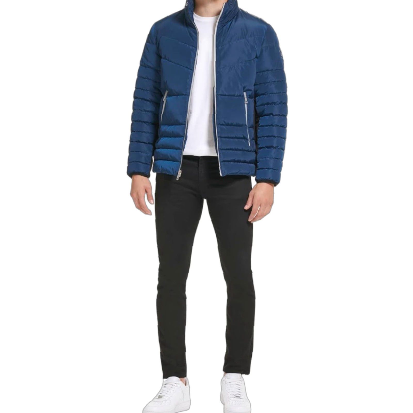 Kenneth Cole Kenneth Cole Puffer Jacket - Coat - Men - 2XL - Reflective Marine - Full Zip, Lightweight - Business, Casual, Travel - Regular Fit Size US XXL / EU 58 / 5 - 1 Thumbnail