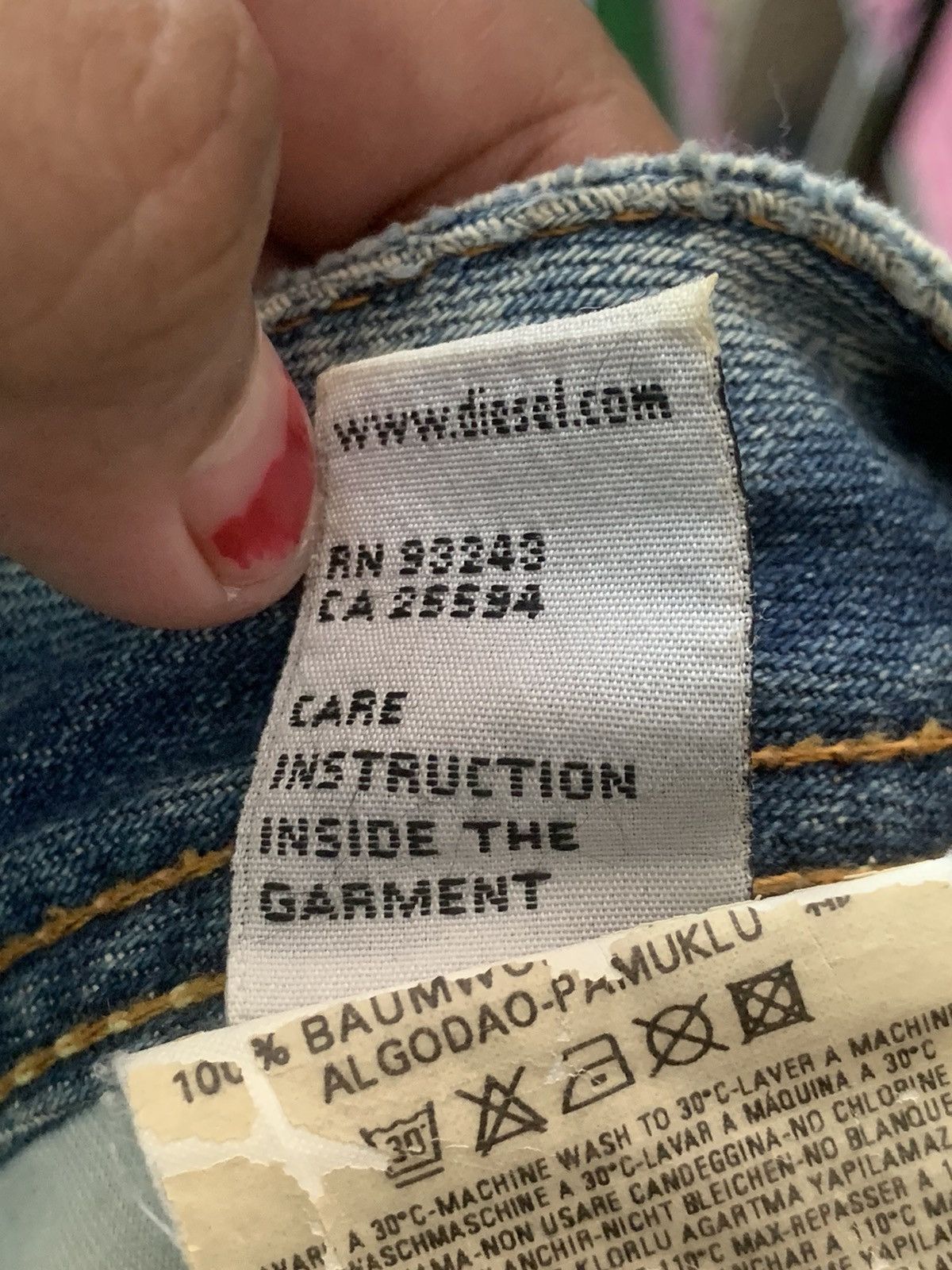 Diesel × Vintage Vintage Diesel Industry denim Size US 29 - 16 Thumbnail
