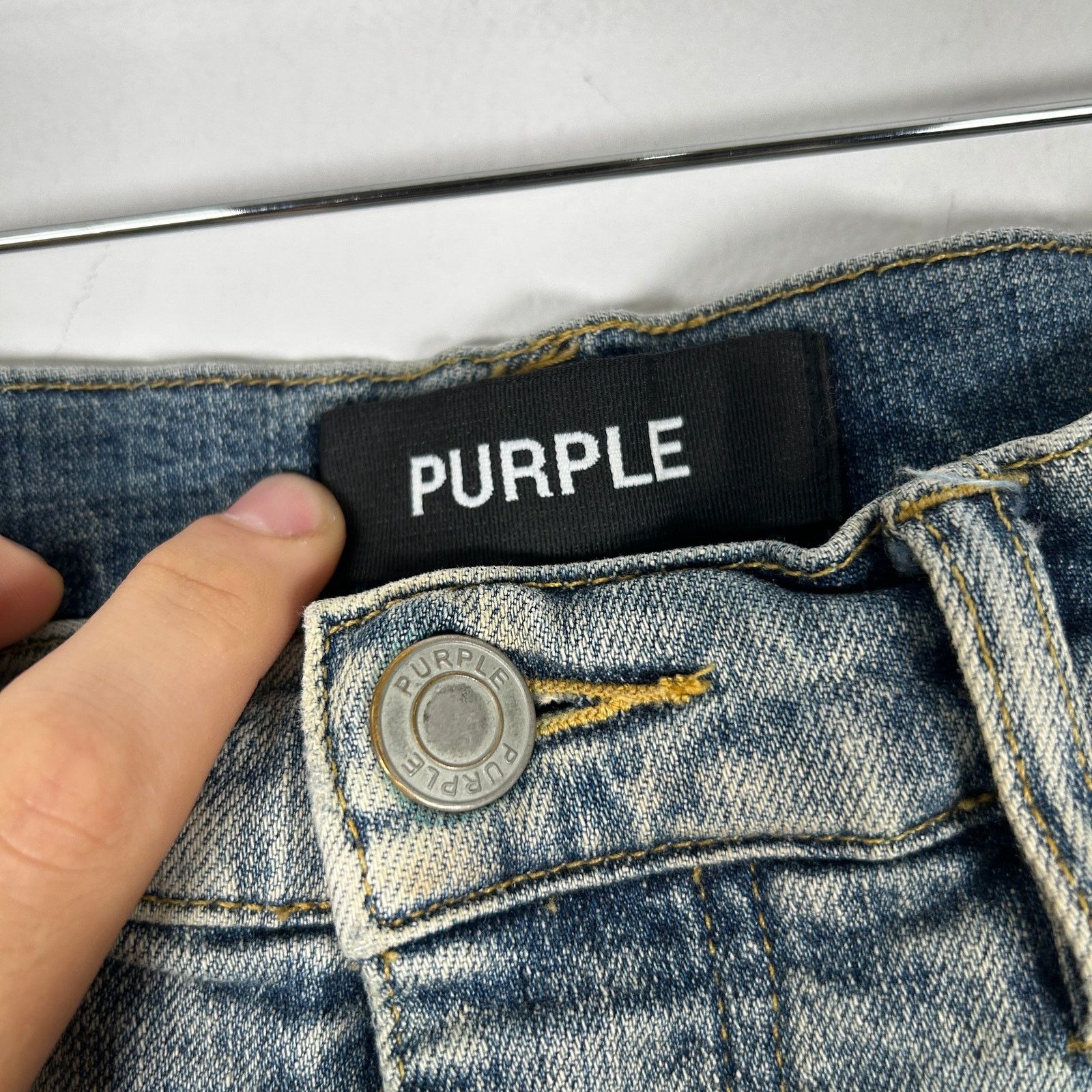 Purple Brand Purple Lightwash Blue Denim Jeans Size 32 Size US 32 / EU 48 - 3 Thumbnail