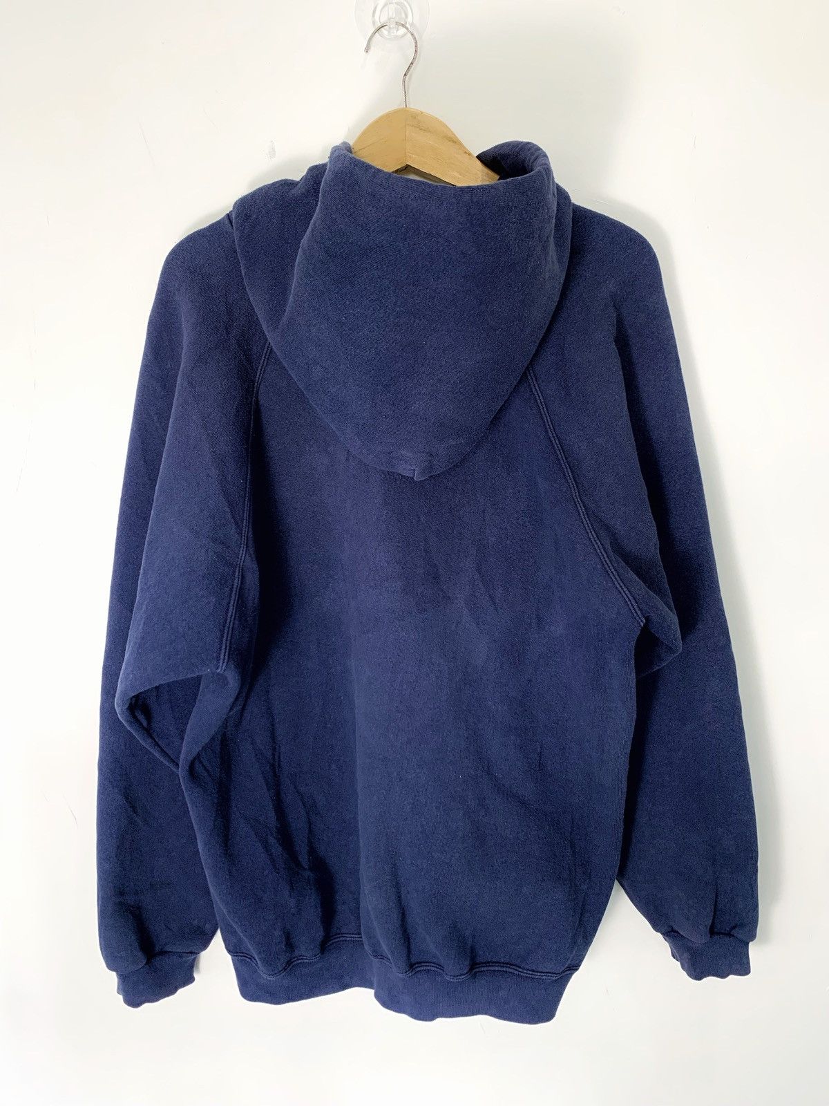 Fruit Of The Loom 90s Vintage blank hoodie heavy weight not fotl Size US L / EU 52-54 / 3 - 2 Thumbnail
