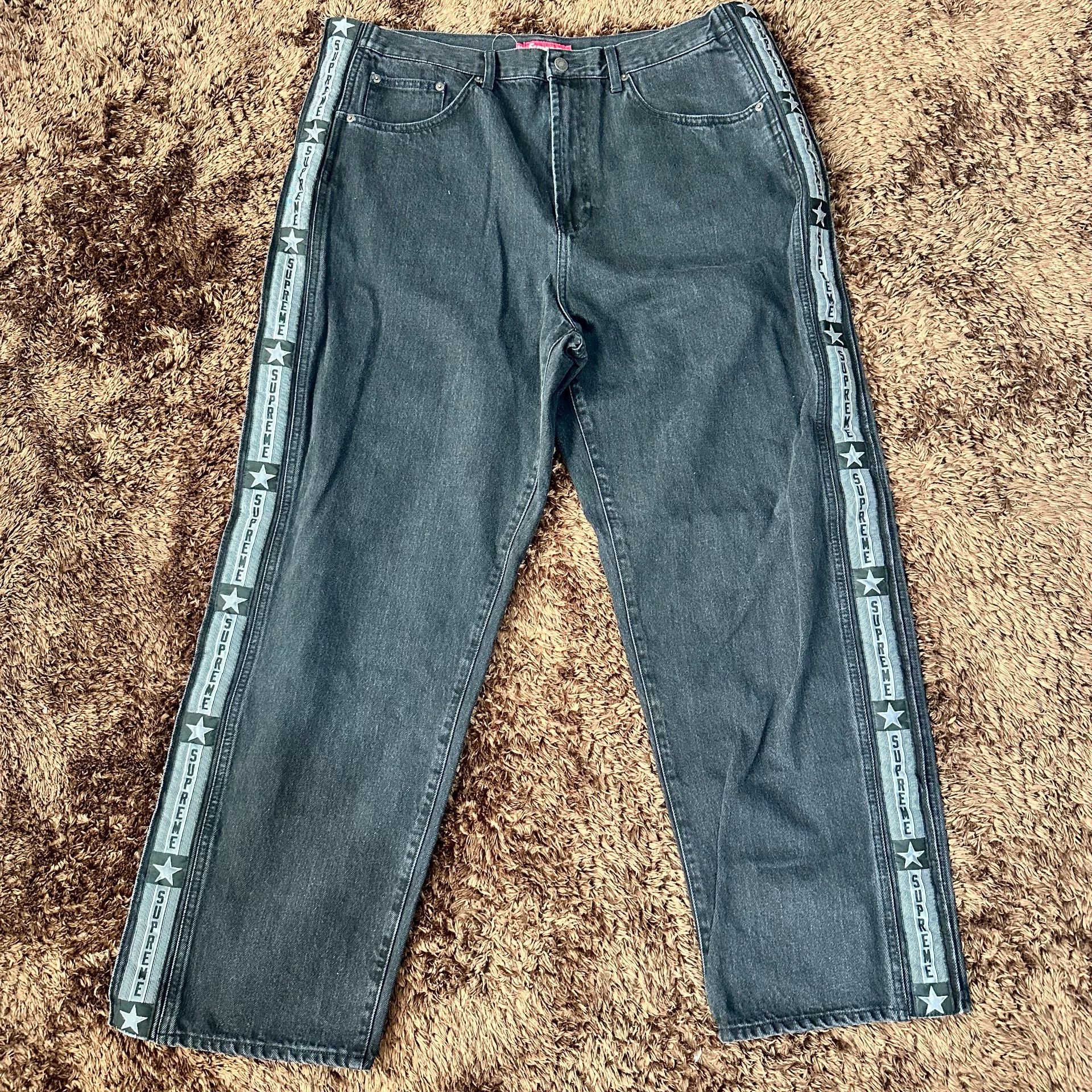 Supreme Supreme Black Denim Jeans 32 Men Size US 32 / EU 48 - 1 Thumbnail
