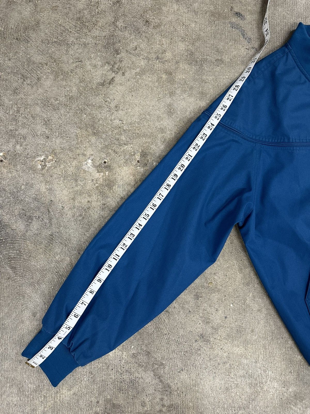 Vintage Vintage 80s Munsingwear Blue Zip Up Bomber Jacket Size US L / EU 52-54 / 3 - 8 Thumbnail