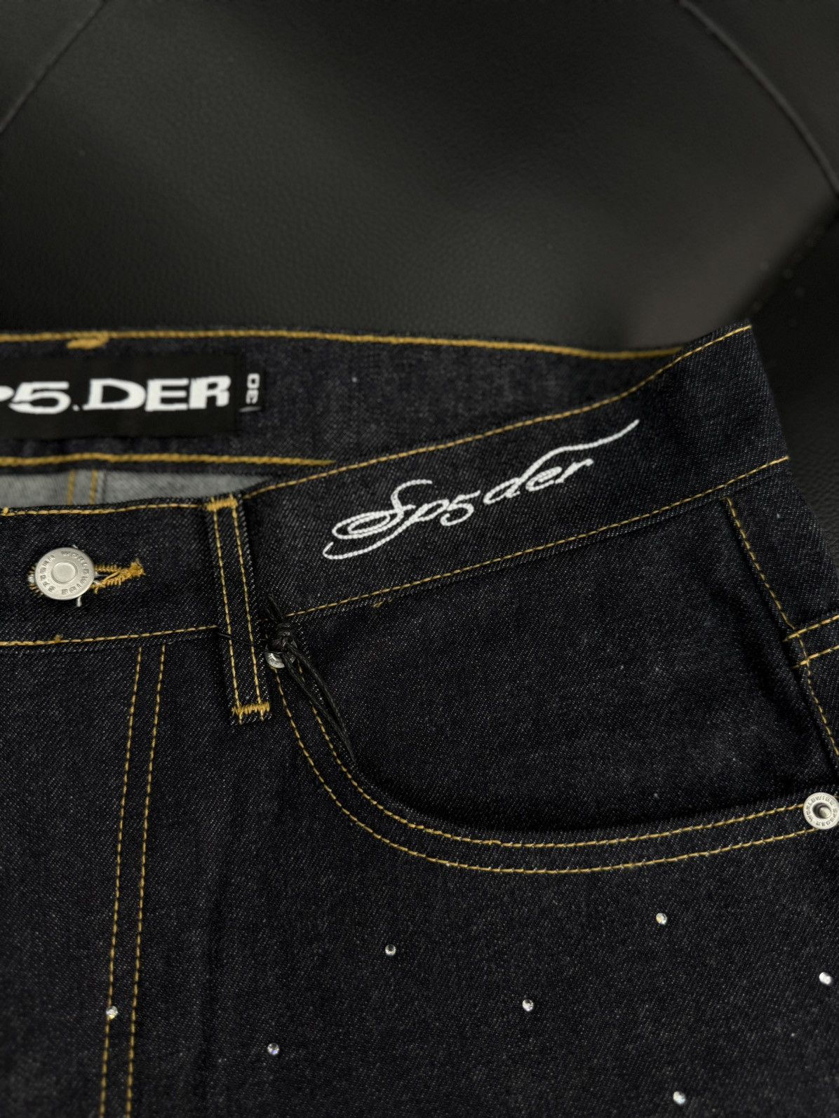 Sp5der Sp5der Rhinestone Crystal Jean Shorts Size (30) NEW Size US 30 / EU 46 - 8 Thumbnail