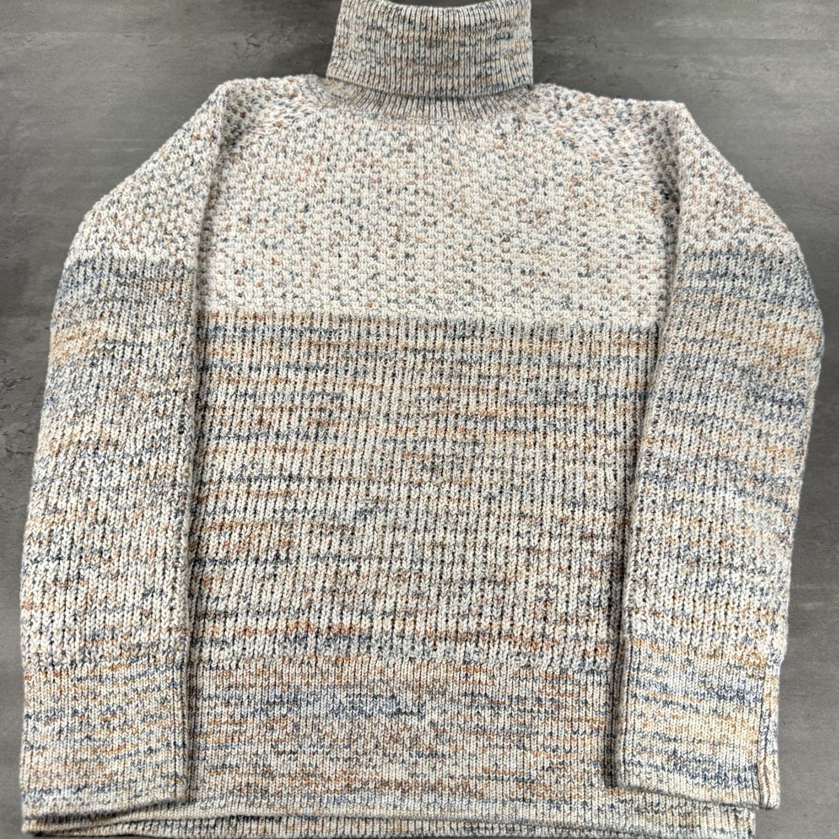 Prana prAna Callisto Sweater Women S White Blue Orange Knit Turtleneck SO SOFT Cozy Womens Size S / US 4 / IT 40 - 2 Thumbnail