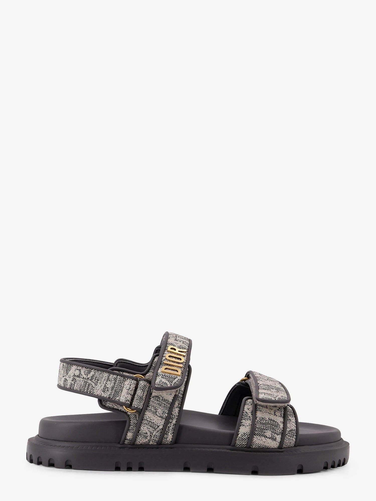 Dior Canvas Dioract Flat Sandals Size US 10 / IT 40 - 1 Thumbnail