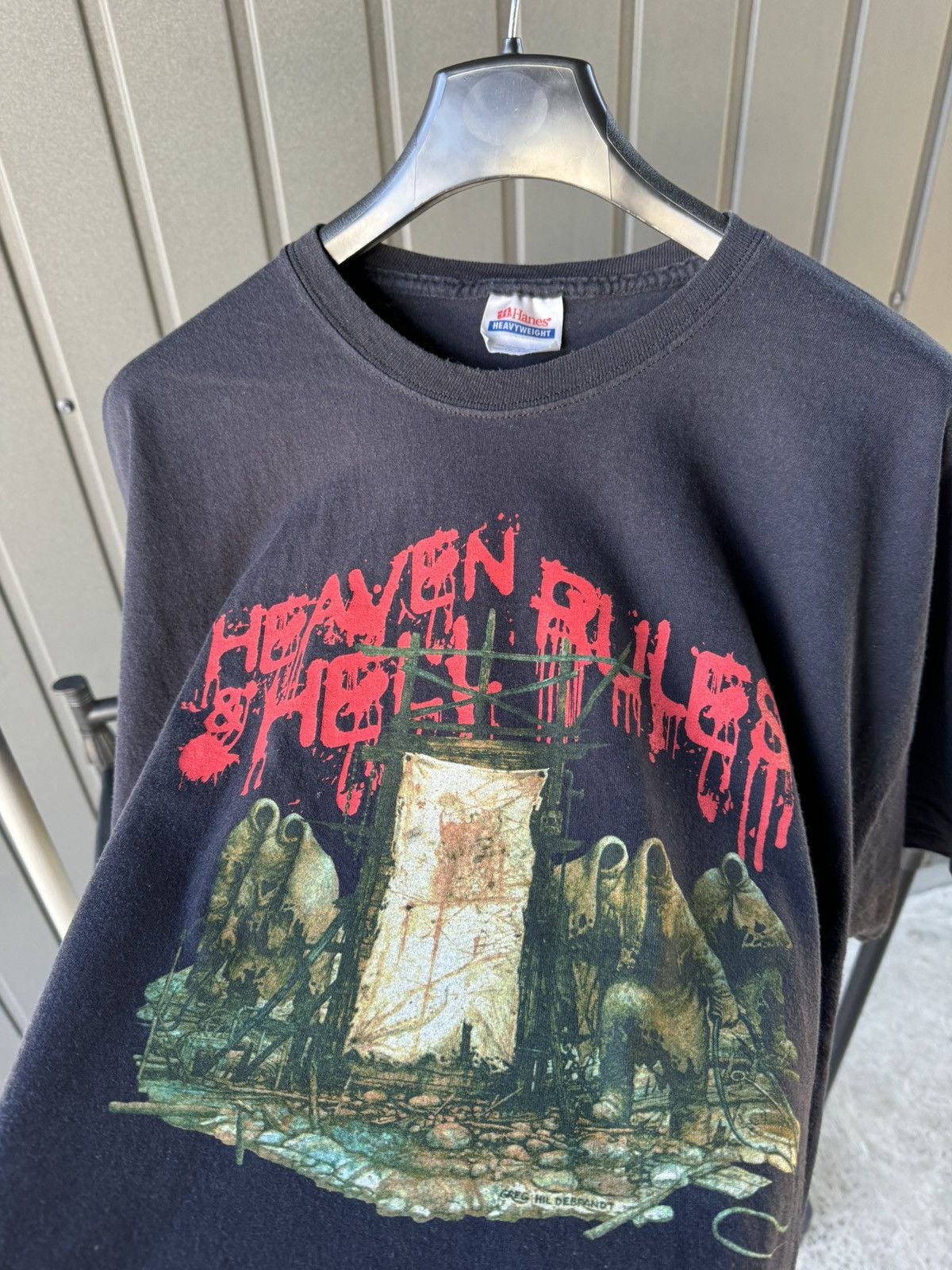 Band Tees × Vintage Vintage 2007 Heaven Hell Tour T Shirt Ozzy Y2K Tee Size US XL / EU 56 / 4 - 9 Thumbnail