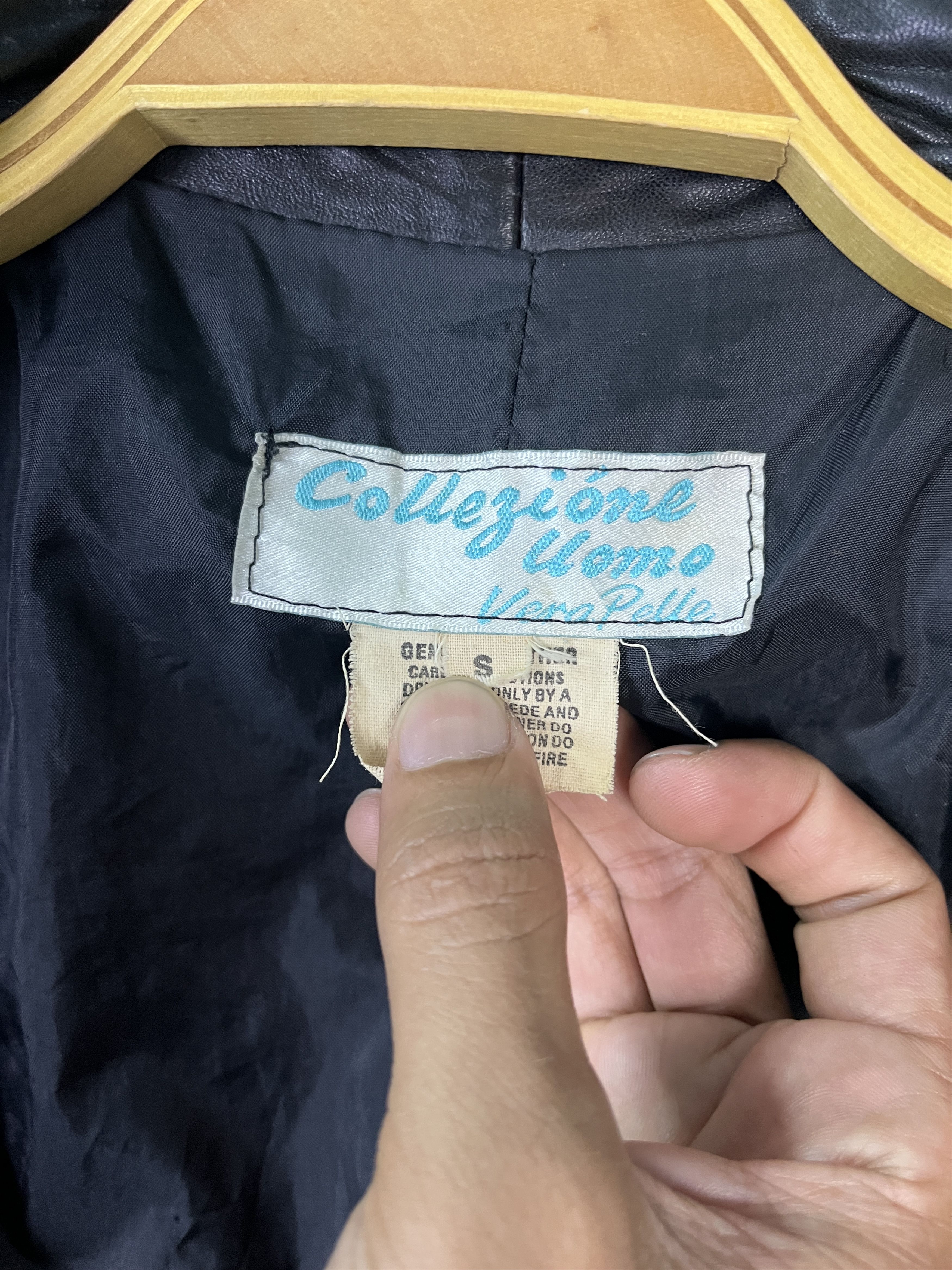 Genuine Leather Vintage Collezione Uomo Vera Pelle Leather Baggy Jacket Size US S / EU 44-46 / 1 - 9 Thumbnail