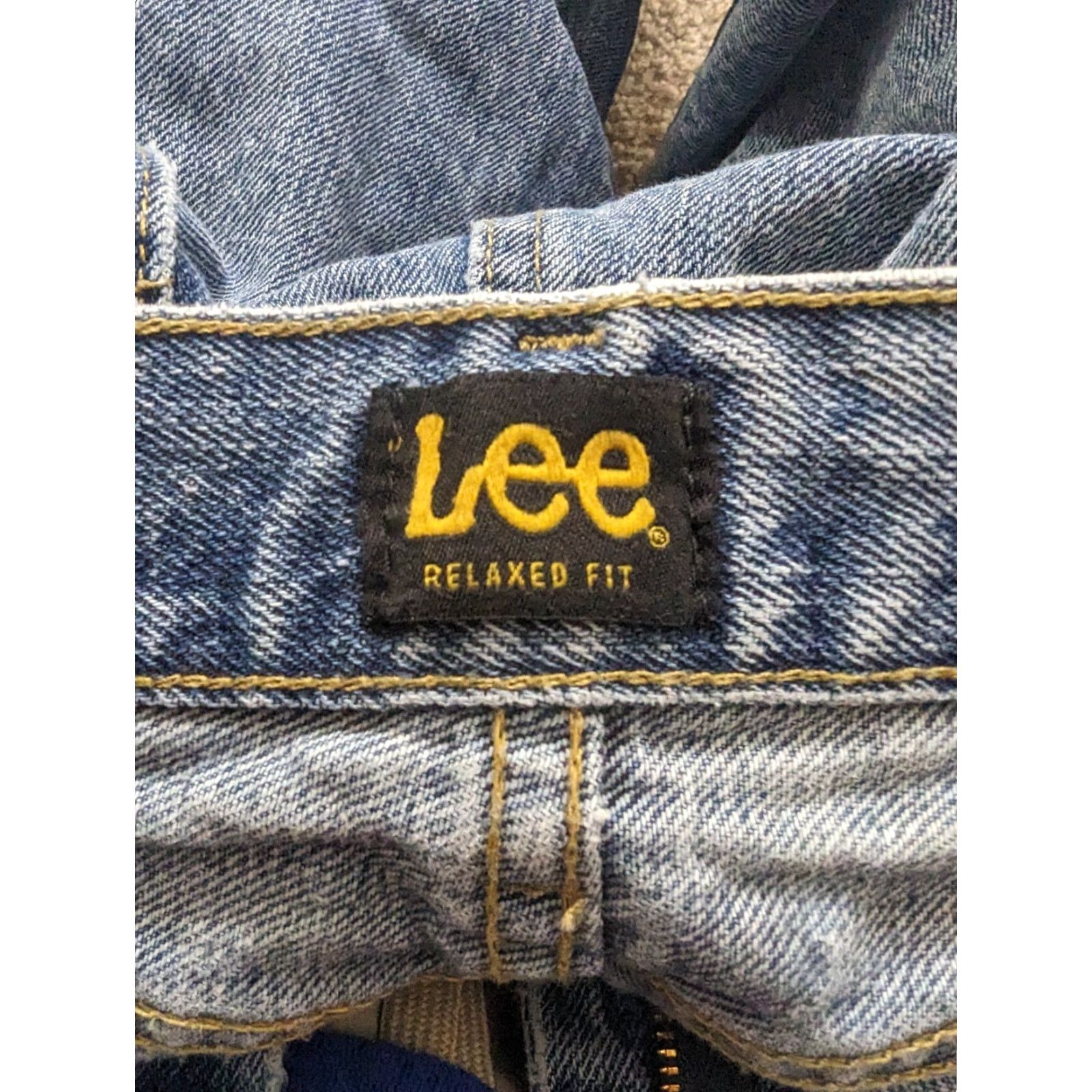 Lee Lee Mens Jeans Blue Wash Straight Relaxed 36 x 32 Regular Denim M5M Mens Size US 36 / EU 52 - 3 Thumbnail