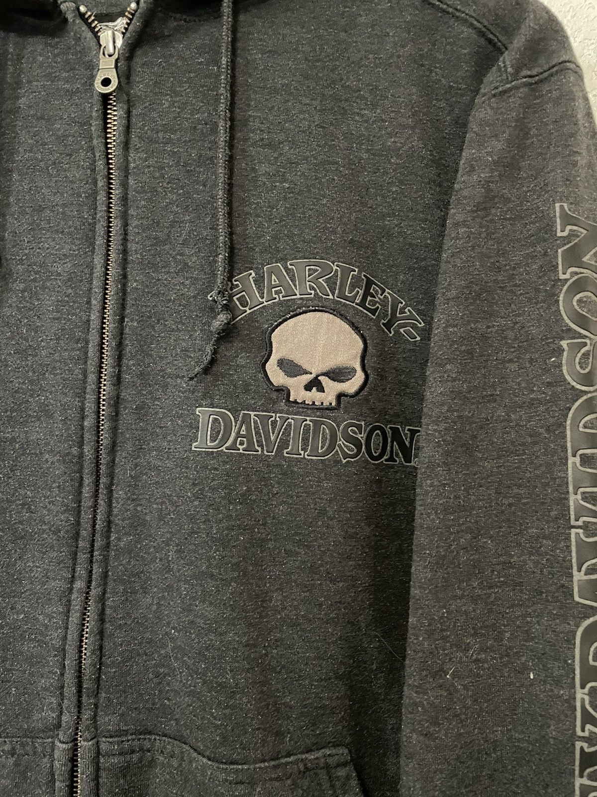 Harley Davidson Harley Davidson Vintage Zip Hoodie Skull Big Logo Size US S / EU 44-46 / 1 - 4 Thumbnail
