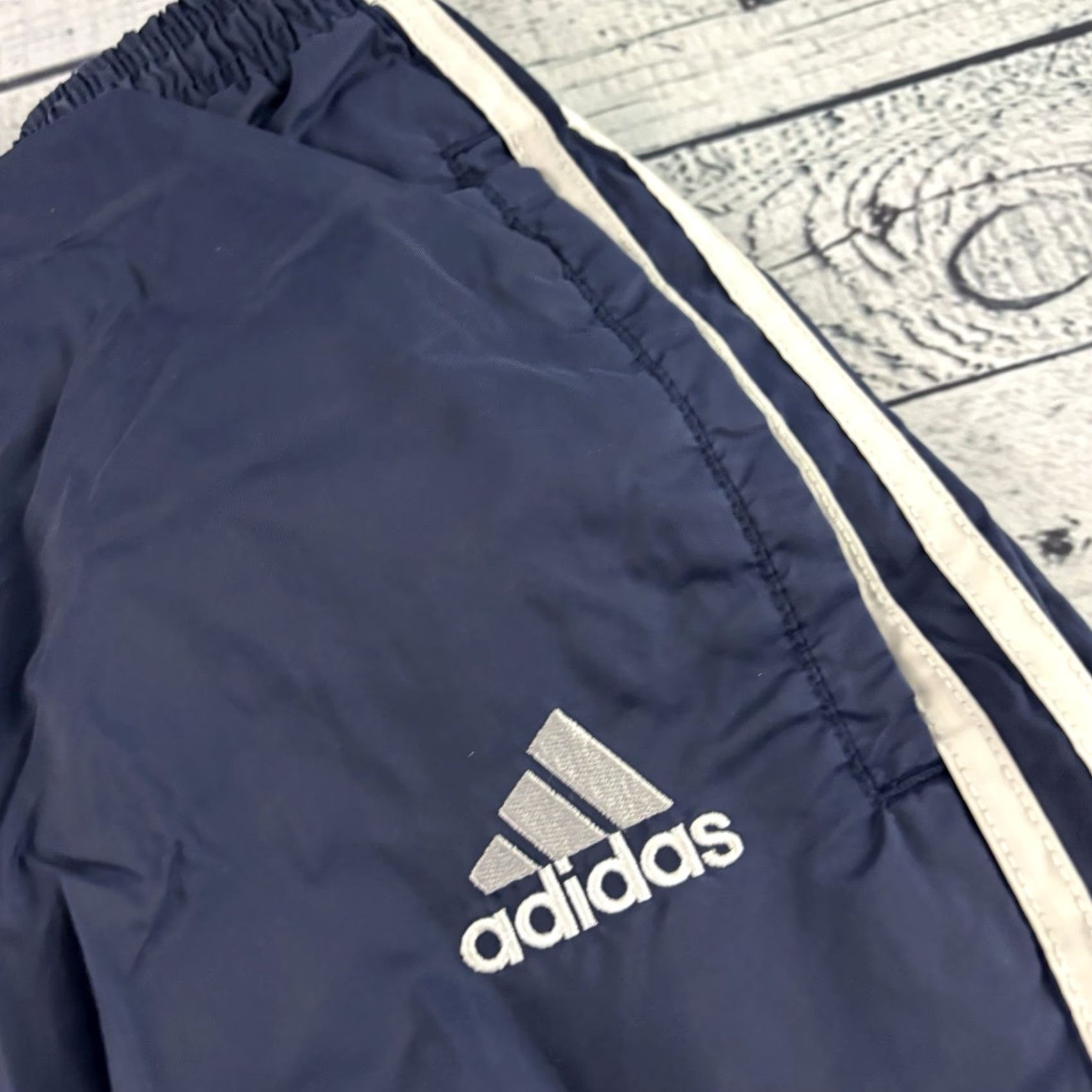 Adidas Vintage adidas 3 Stripes Athletic Ankle Zip Pants Mens Small Blue Size US 29 - 3 Thumbnail