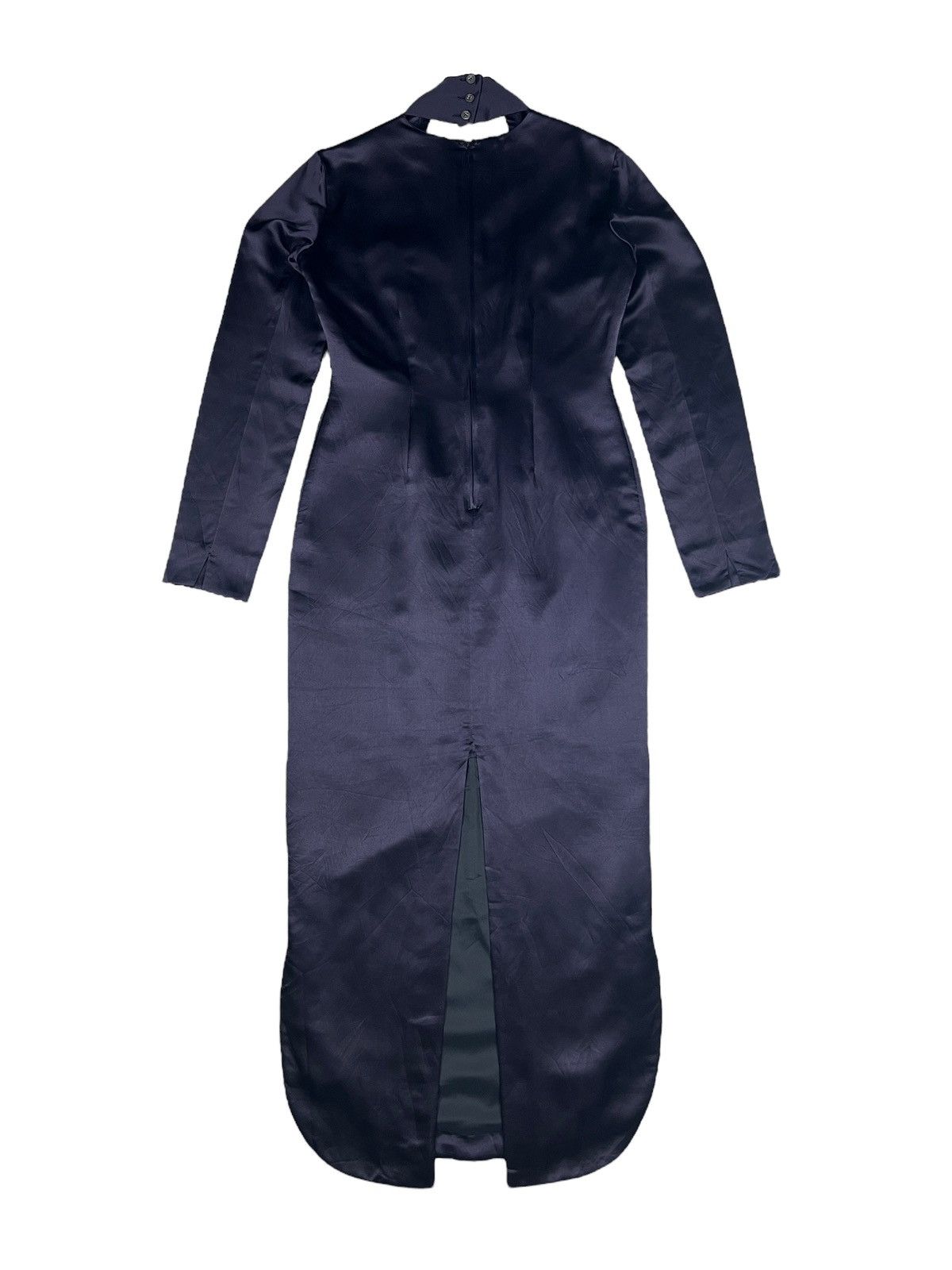 Romeo Gigli Archive 1990 Romeo Gigli Dark Purple Silk Maxi Dress Size S / US 4 / IT 40 - 2 Thumbnail